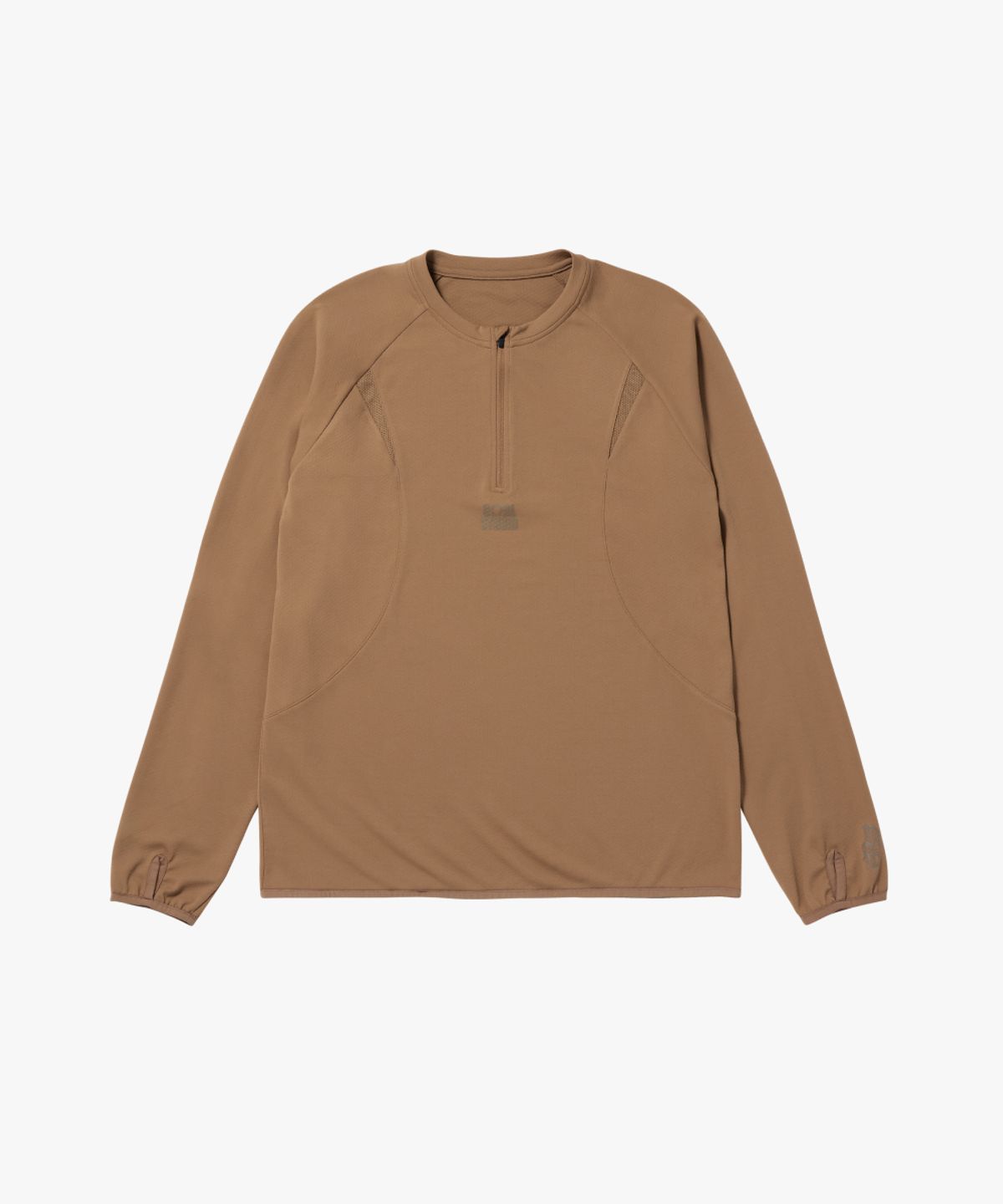 골스튜디오(GOALSTUDIO) MS LONG SLEEVE QUARTER ZIP-UP-BROWN