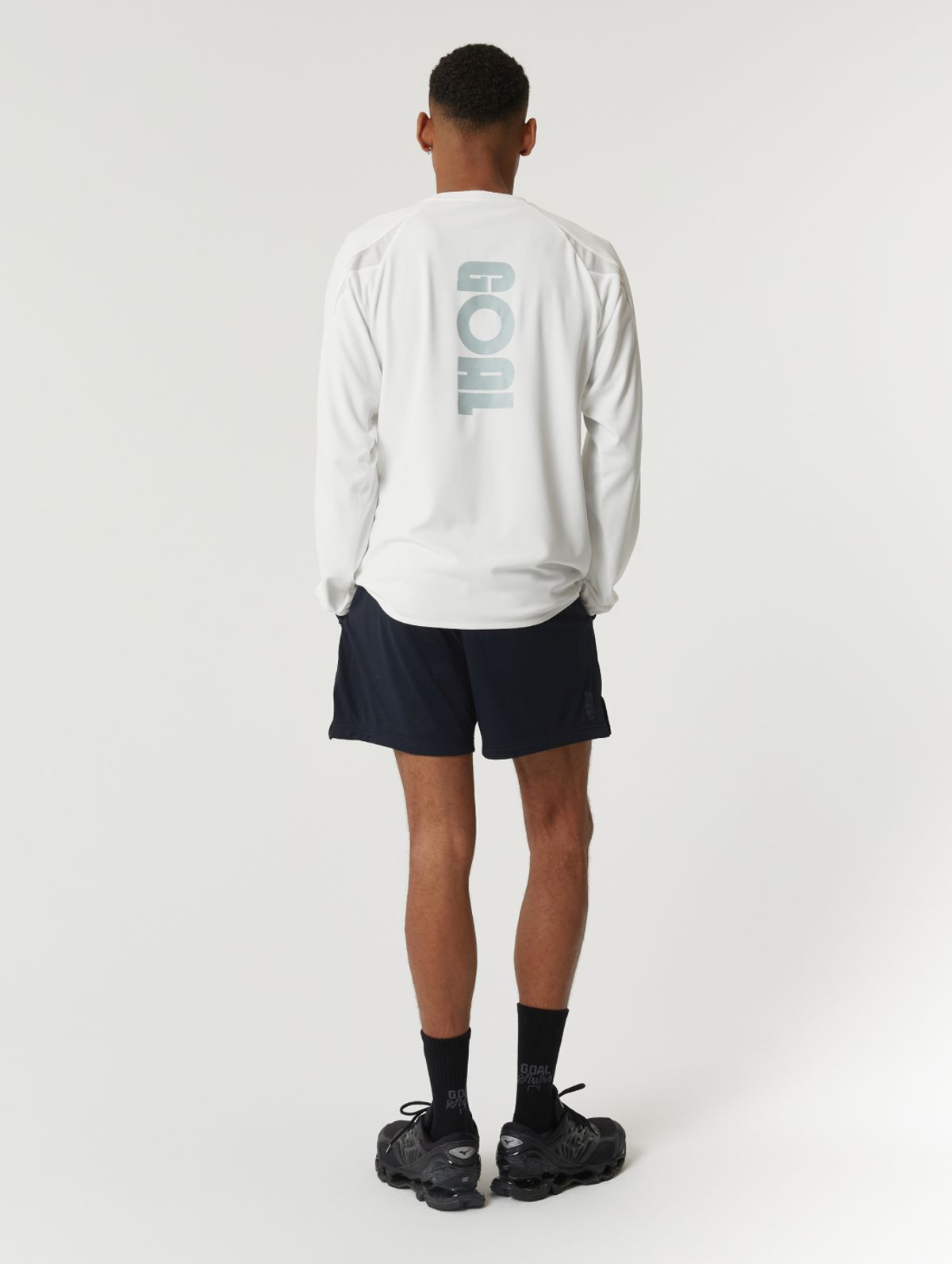 골스튜디오(GOALSTUDIO) MS LONG SLEEVE QUARTER ZIP-UP-WHITE