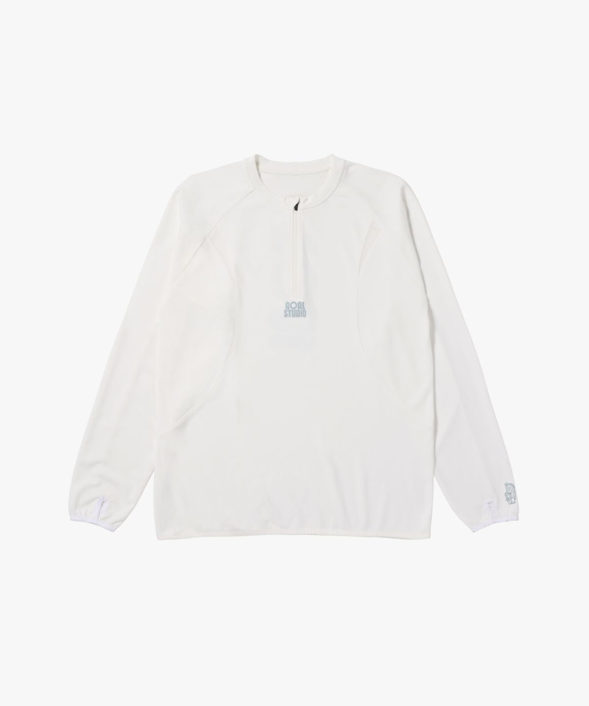 골스튜디오(GOALSTUDIO) MS LONG SLEEVE QUARTER ZIP-UP-WHITE