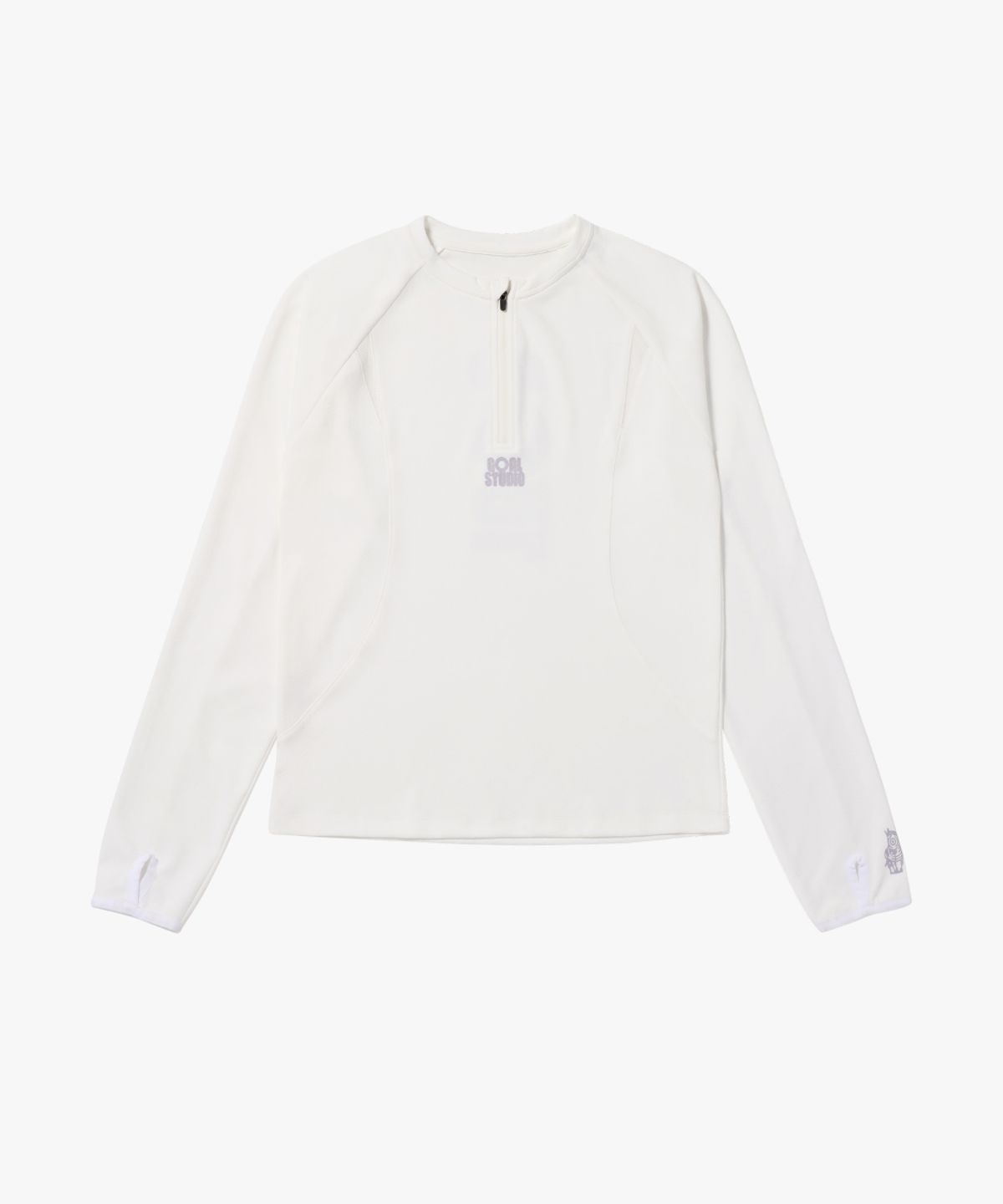 골스튜디오(GOALSTUDIO) WS LONG SLEEVE QUARTER ZIP-UP-WHITE