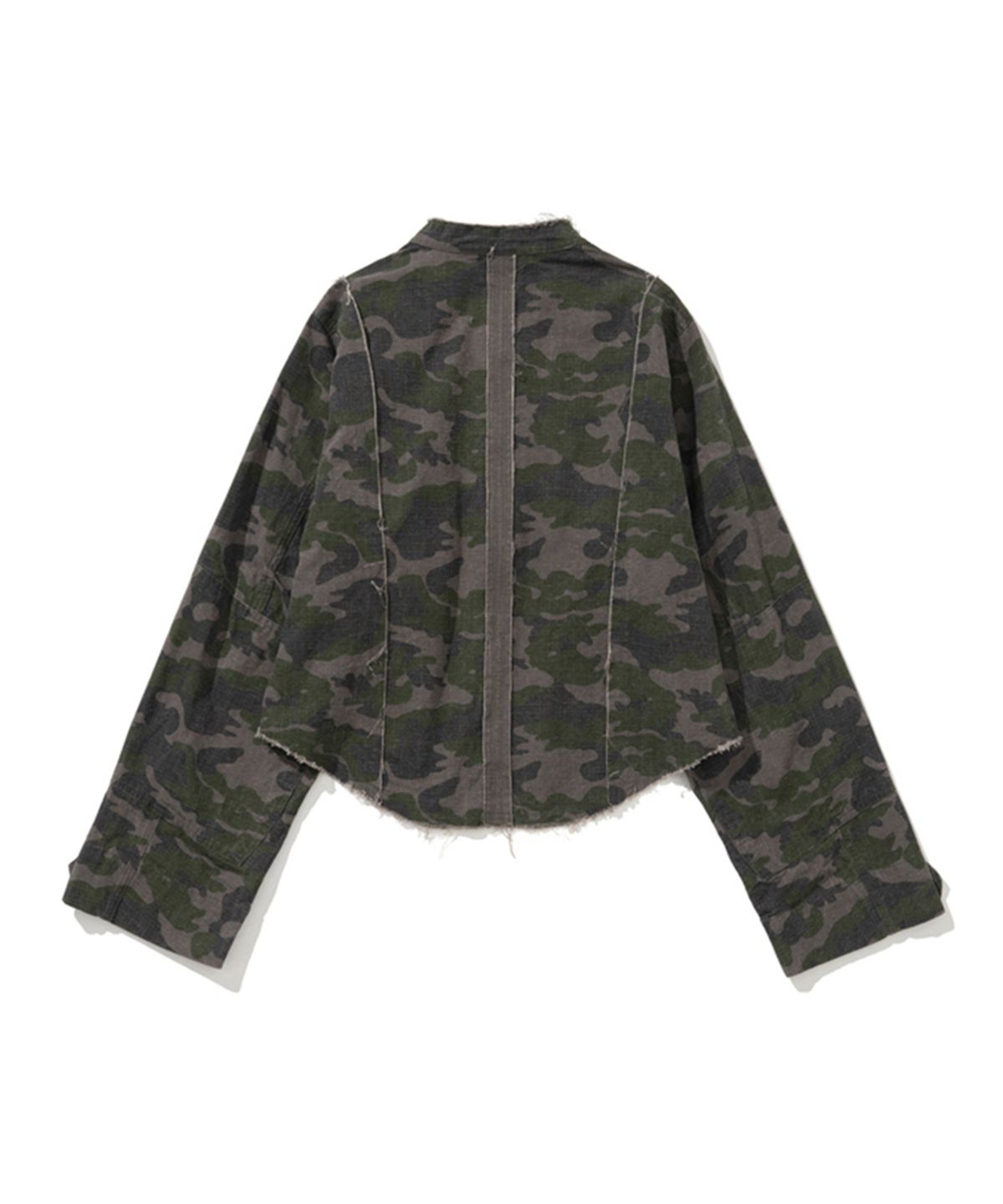 에르에르(ERER) Camouflage Ripstop Crop Jacket Dark Khaki