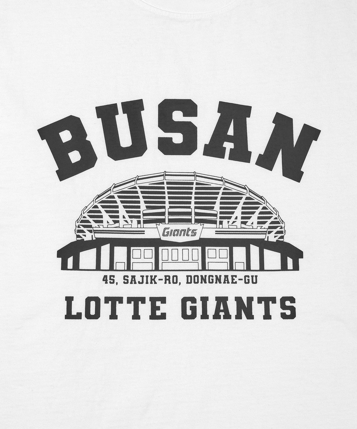 한국야구위원회(KBO) MSS x KBO 볼파크 반소매 티셔츠 화이트 [부산 롯데 자이언츠]