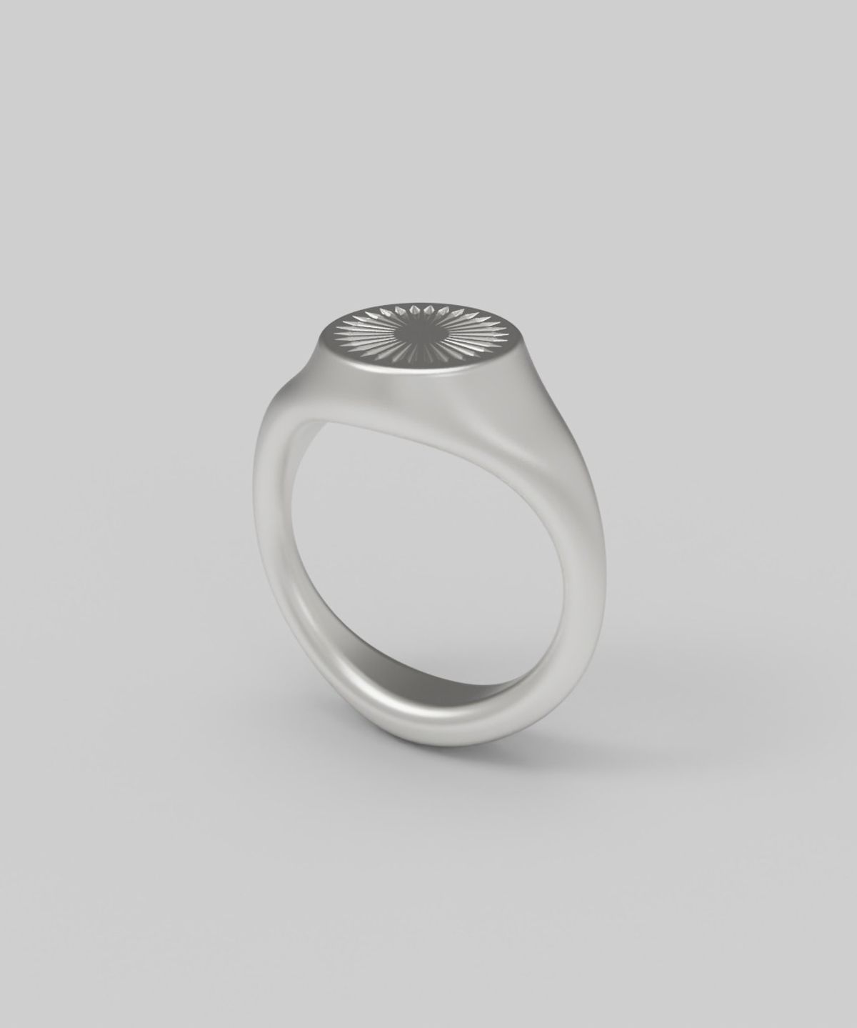 르네오브제(RENEOBJET) SIG  RADIAL ENGRAVED RING  [925 STERLING SILVER]  시그넷링 반지