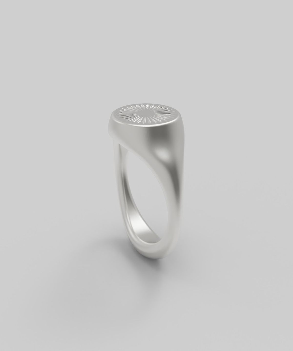 르네오브제(RENEOBJET) SIG  RADIAL ENGRAVED RING  [925 STERLING SILVER]  시그넷링 반지