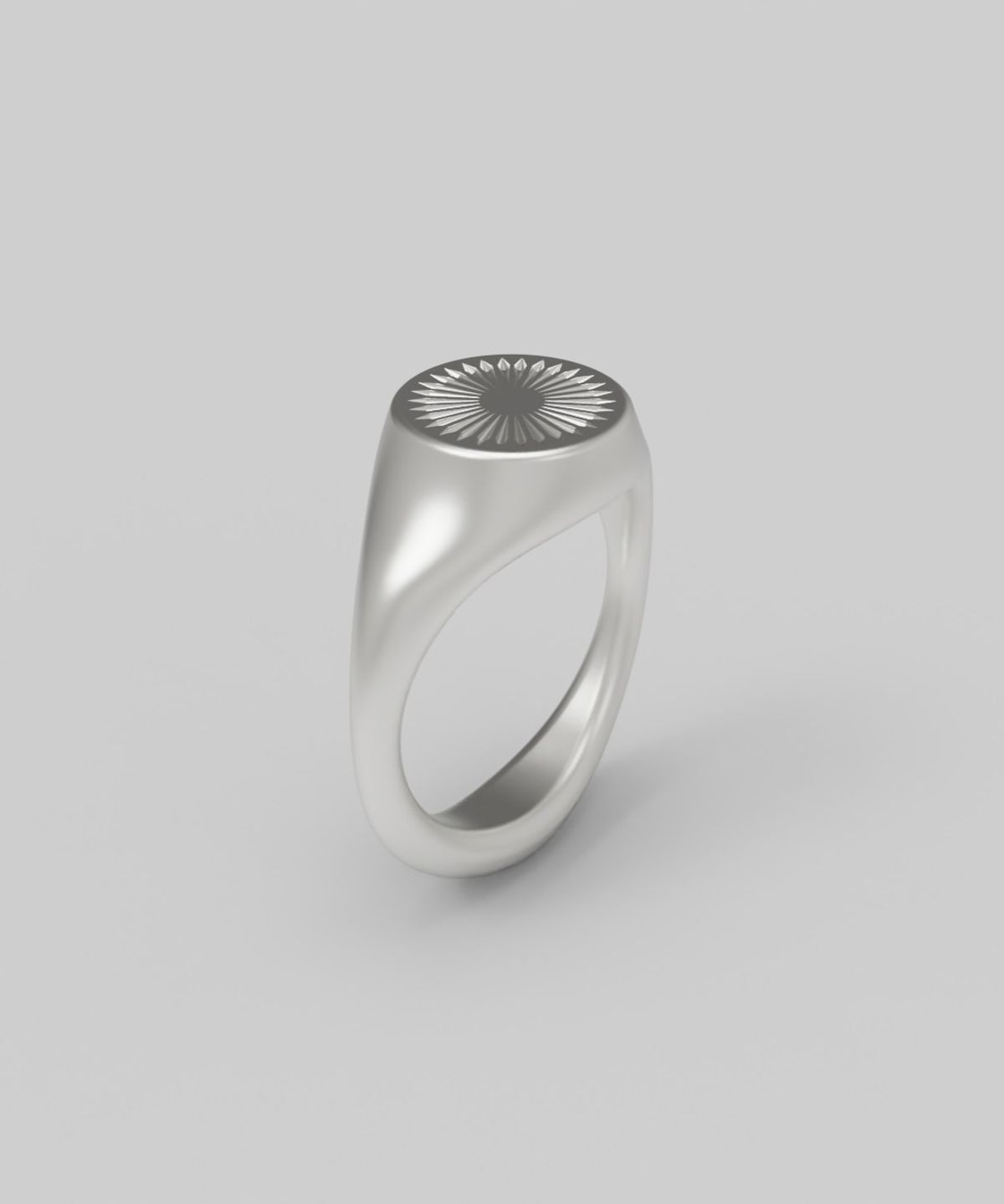 르네오브제(RENEOBJET) SIG  RADIAL ENGRAVED RING  [925 STERLING SILVER]  시그넷링 반지