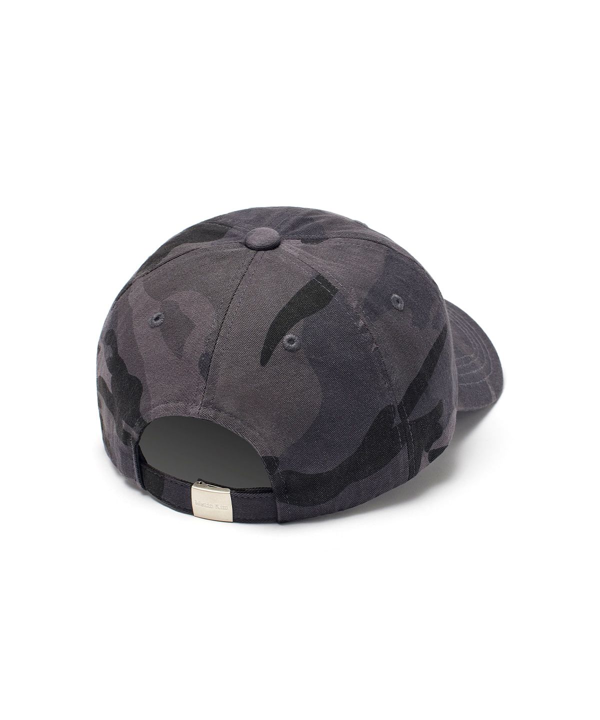 마뗑킴(MATIN KIM) CAMOUFLAGE LOGO BALL CAP IN CHARCOAL