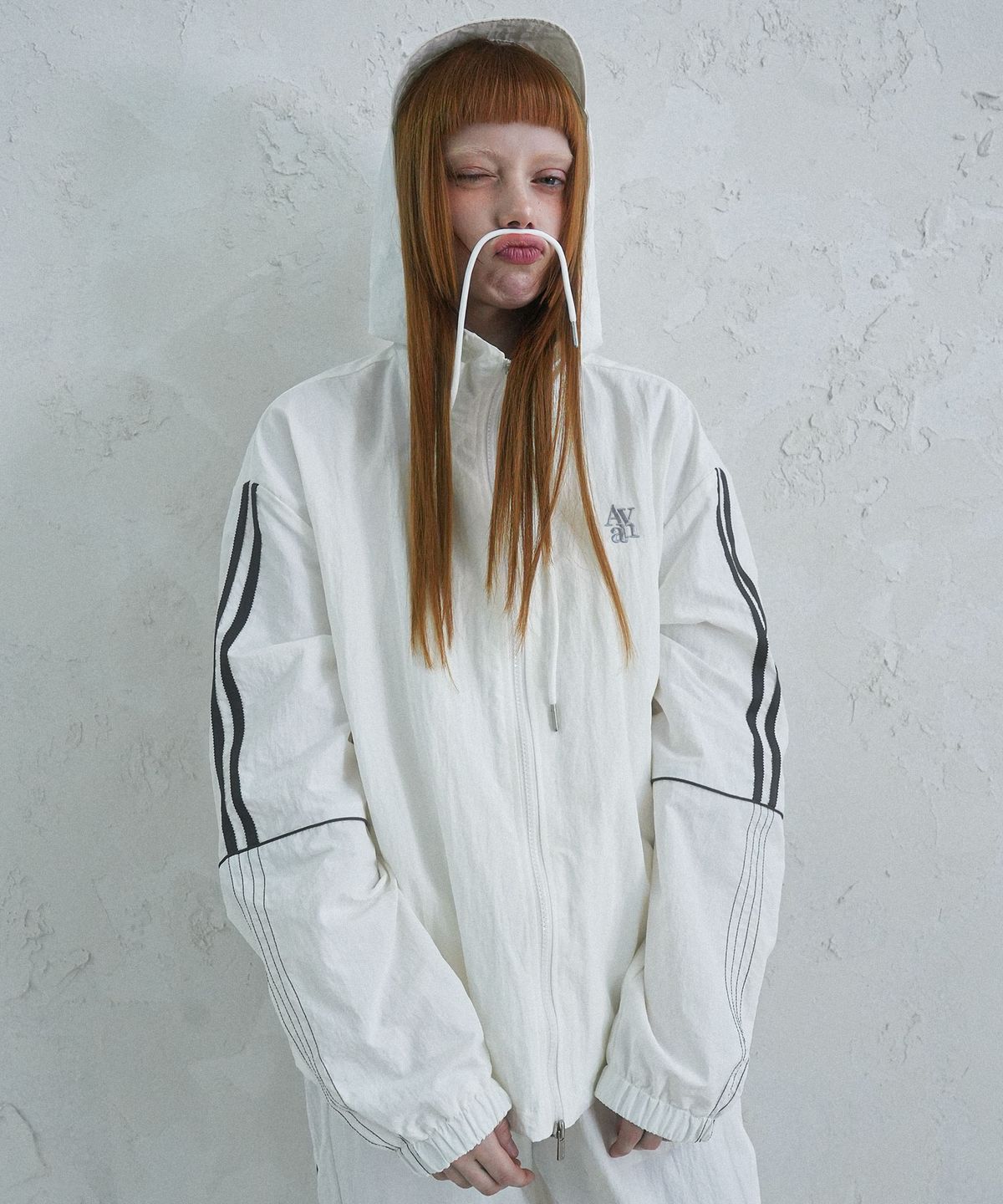 어반드레스(AVANDRESS) Stitch Track Nylon Jumper - 4COL