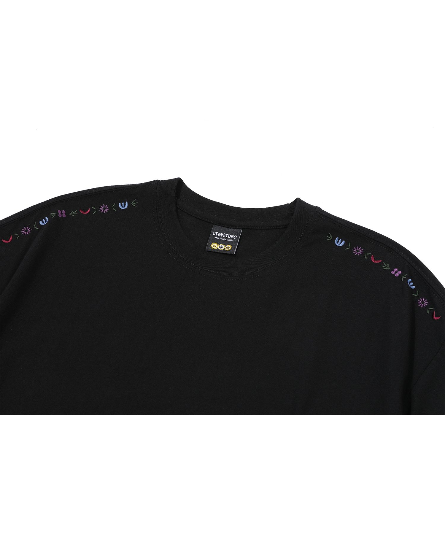 【CPGN STUDIO】25SS★ Flower Stitch Embroidery Short Sleeve MUSINSA公式 | CPGN STUDIO Flower Stitch Embroidery Short