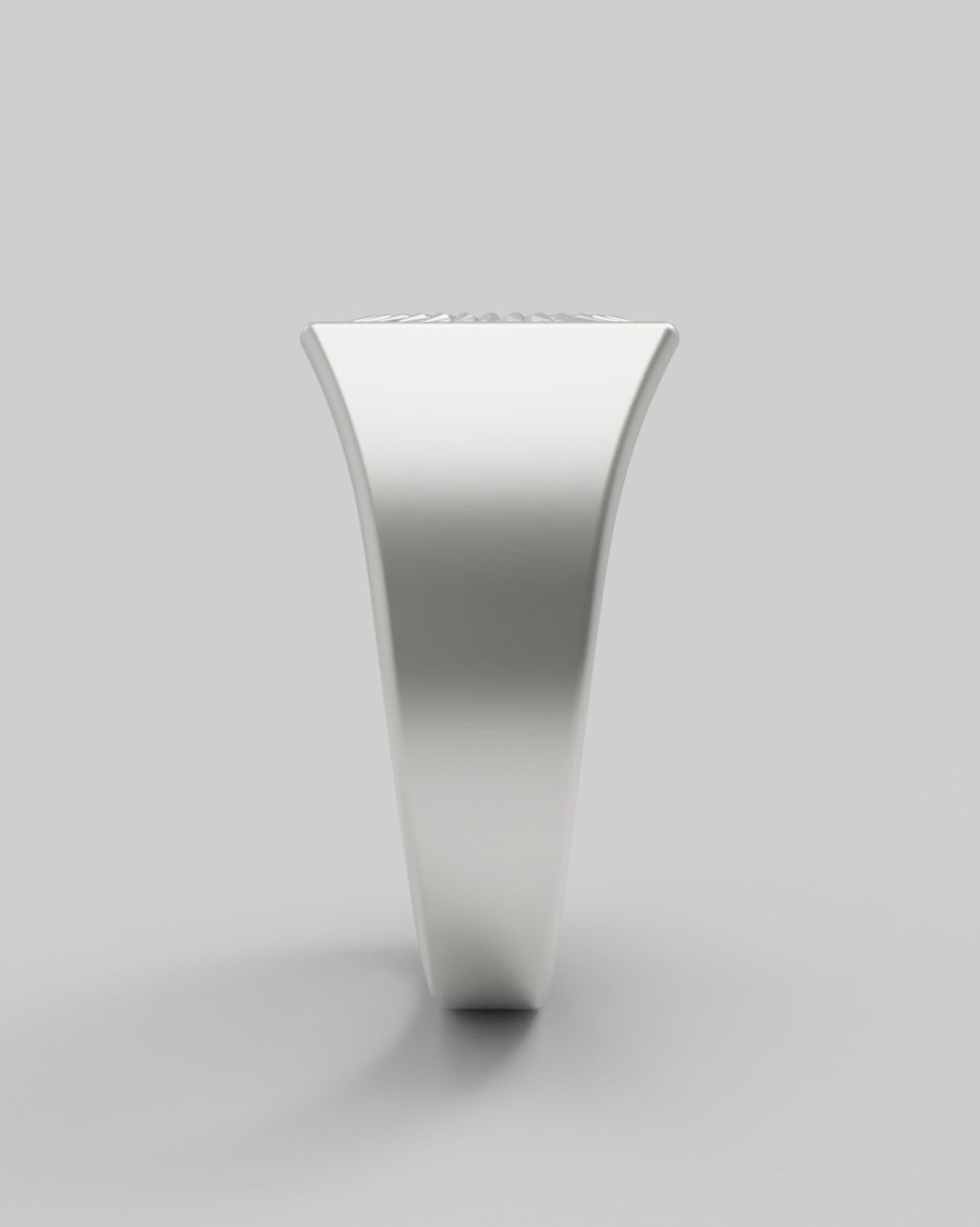 르네오브제(RENEOBJET) SIG  RADIAL RAISED SQUARE RING  [925 STERLING SILVER]  시그넷링 반지