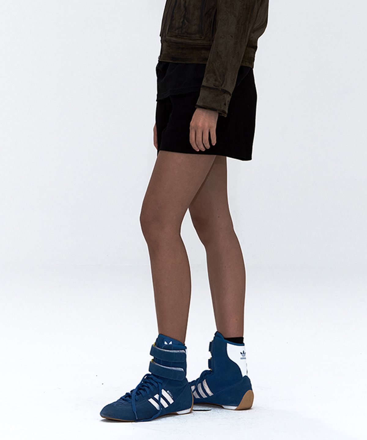 에르에르(ERER) Bootcut Dress Shorts Black