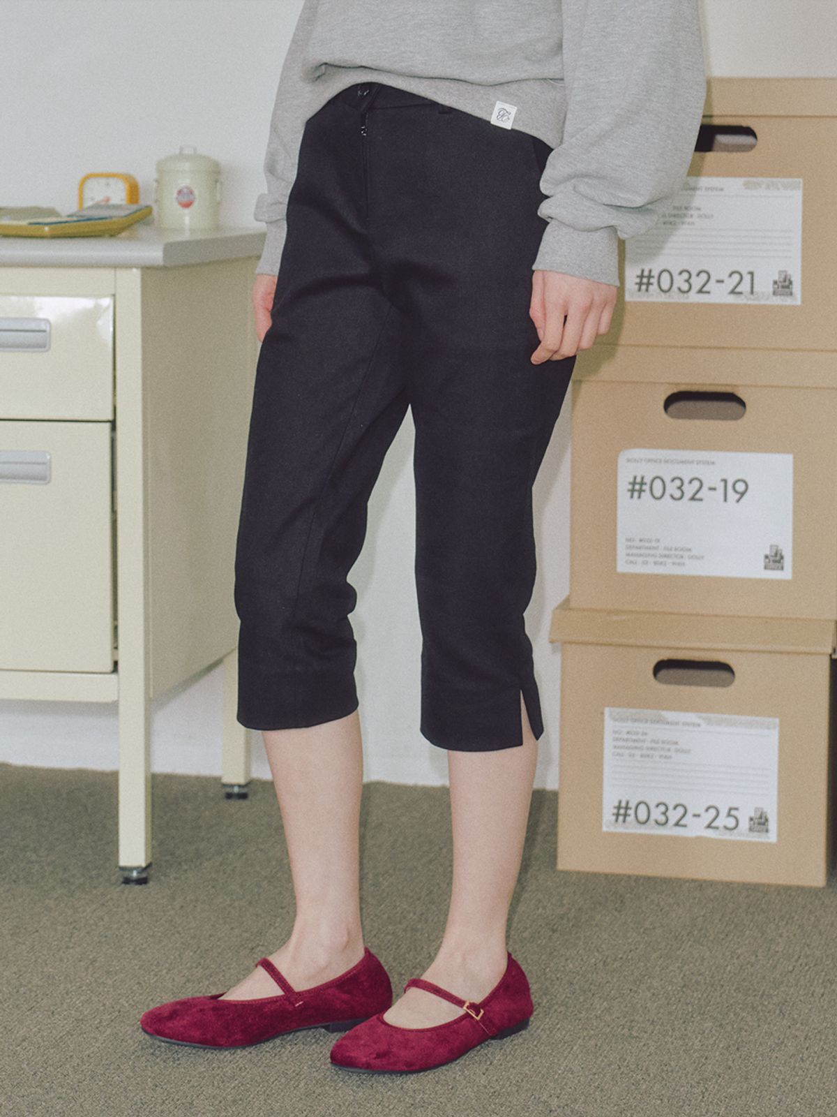 로우비(LOWBI) RIVIERA CAFRI SLIT PANTS