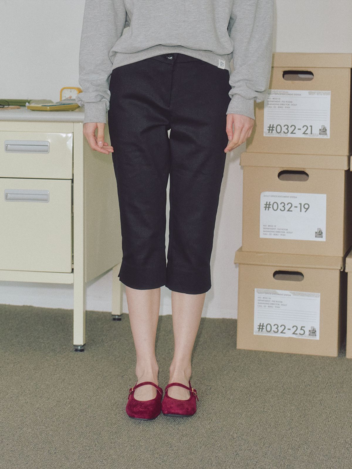 로우비(LOWBI) RIVIERA CAFRI SLIT PANTS