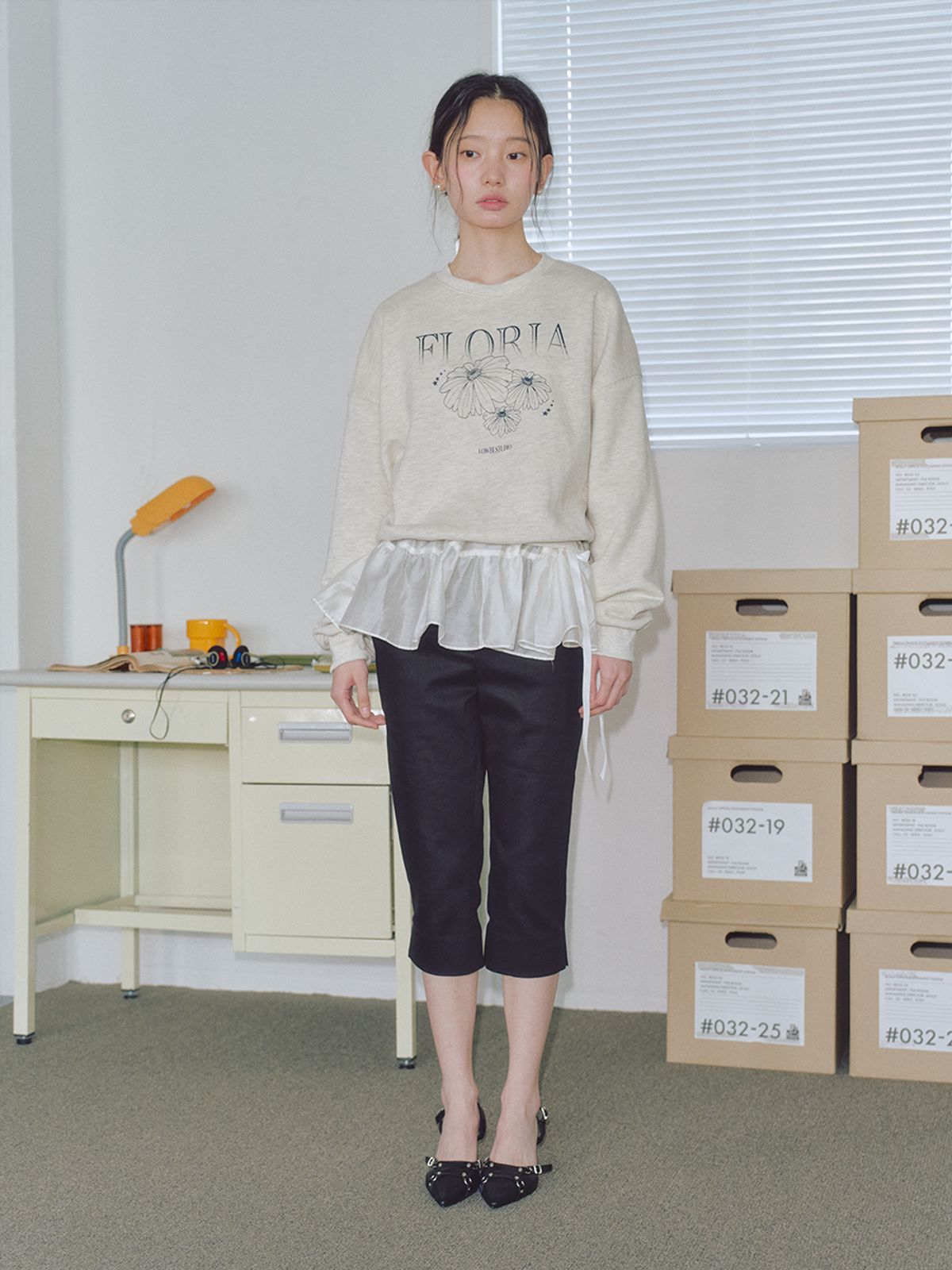 로우비(LOWBI) RIVIERA CAFRI SLIT PANTS
