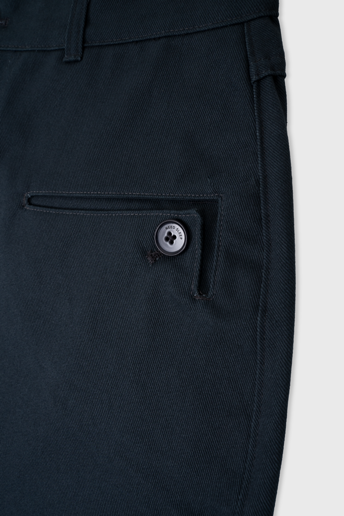 니드슬립(NEED SLEEP) curved button pants [dark navy]
