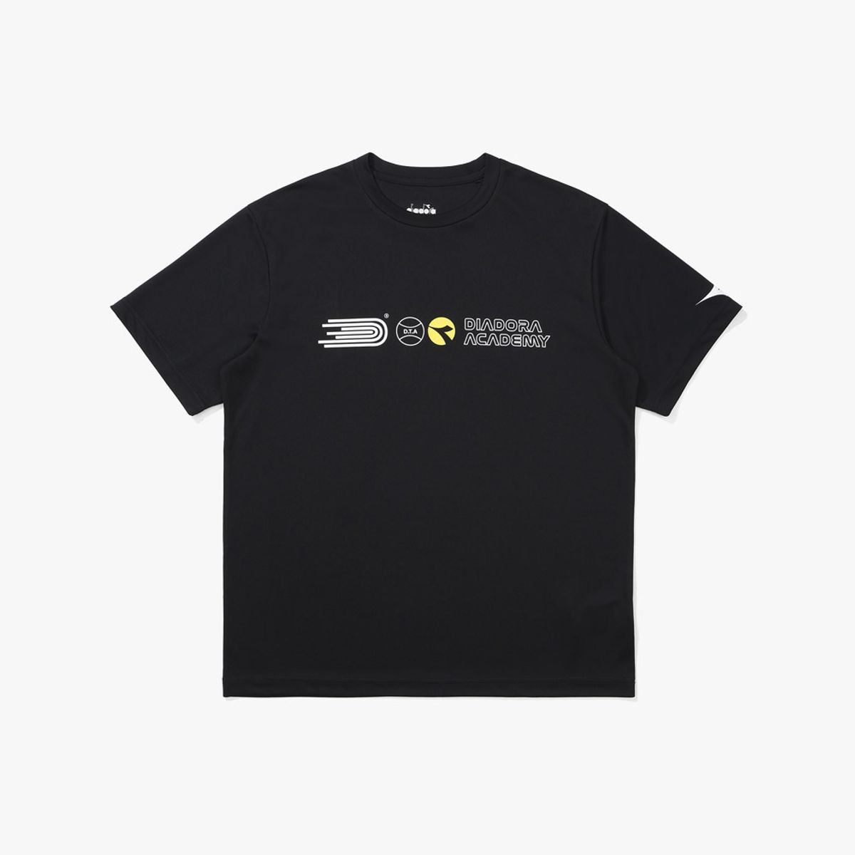 디아도라(diadora) 테크니컬 윙 테니스 반팔 티셔츠 BLACK
