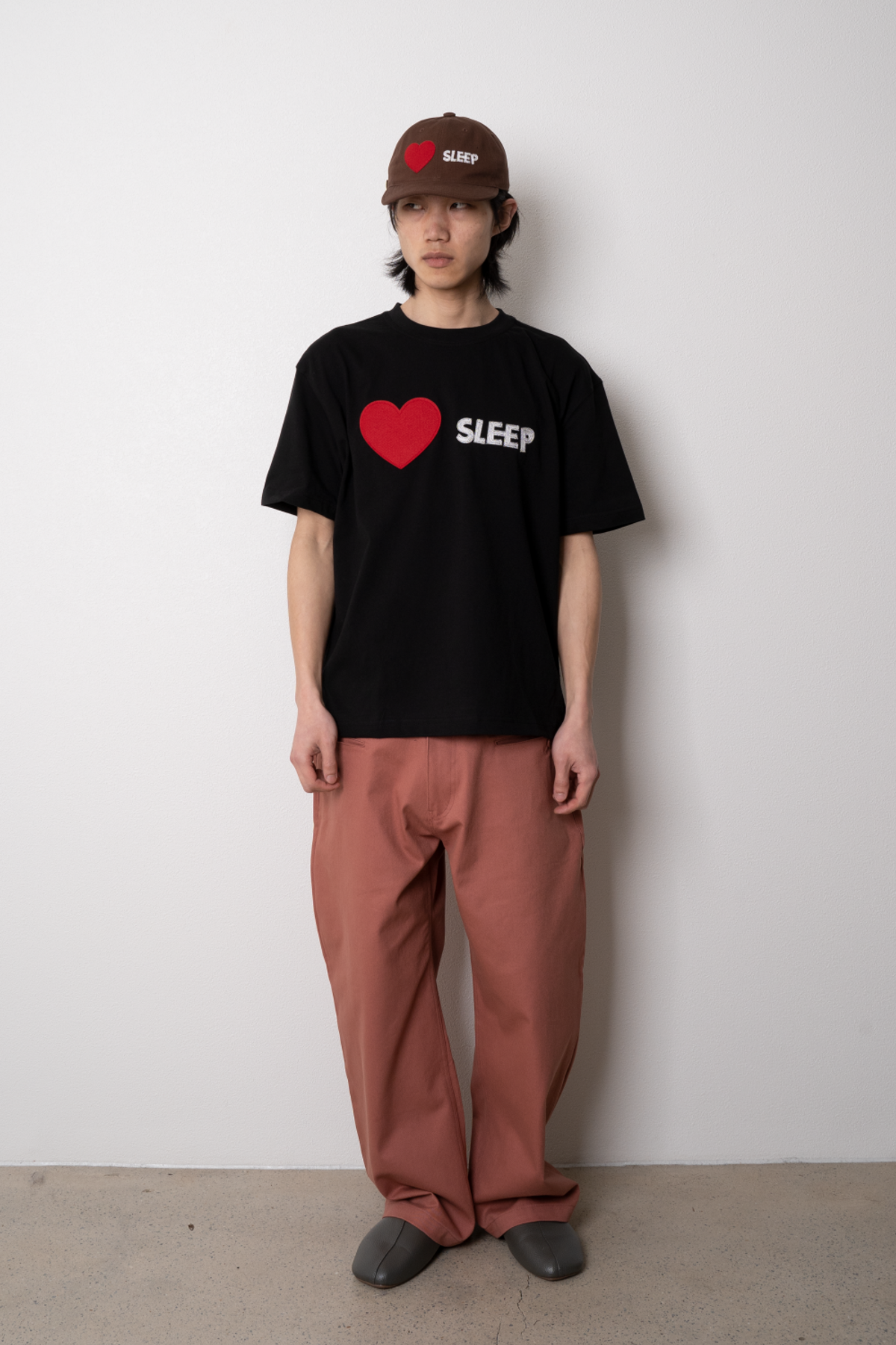 니드슬립(NEED SLEEP) curved button pants [in pink]