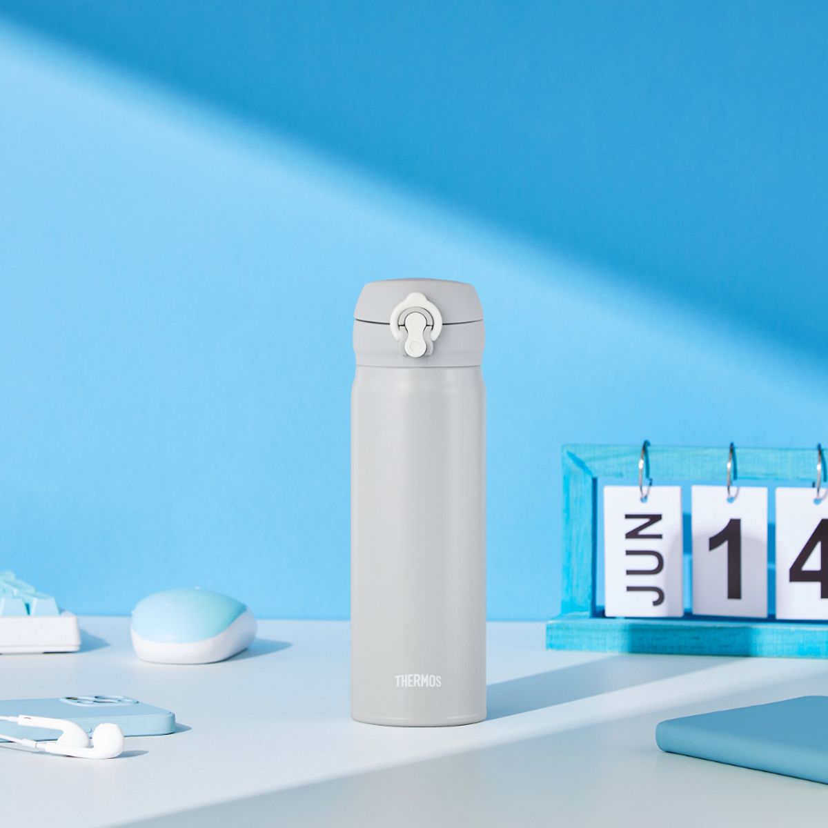 써모스(THERMOS) 보온보냉 뉴 데일리 원터치 텀블러 JNL-505K(500ml)