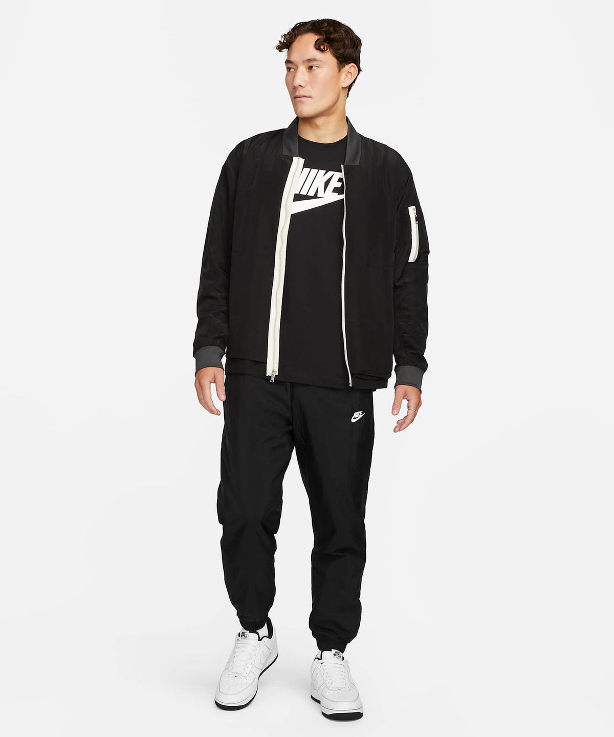 나이키(NIKE) 스포츠웨어 티셔츠 M - 블랙:화이트 / AR5005-010
