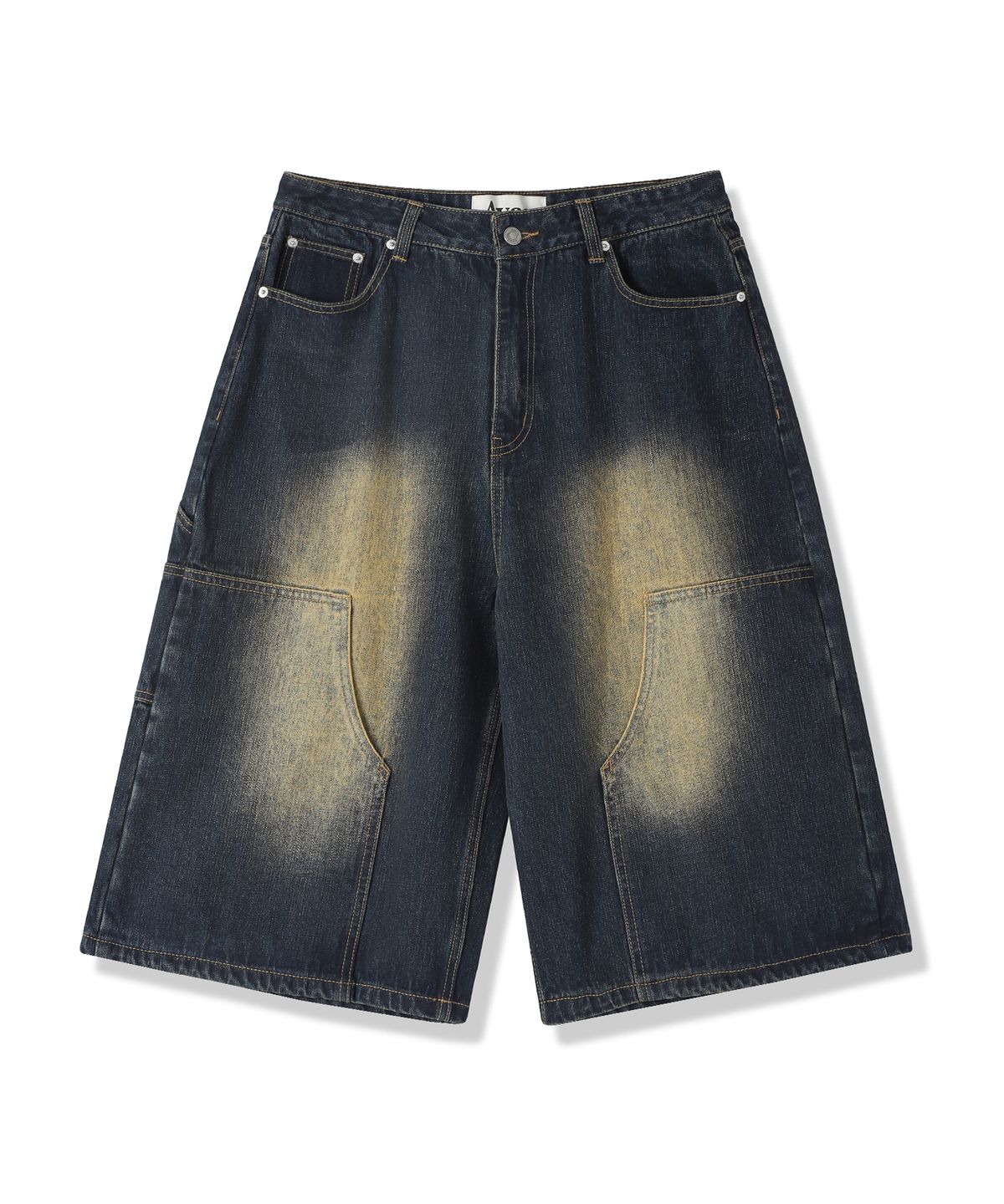 어반드레스(AVANDRESS) Carpenter Denim Shorts LIGHT BLUE