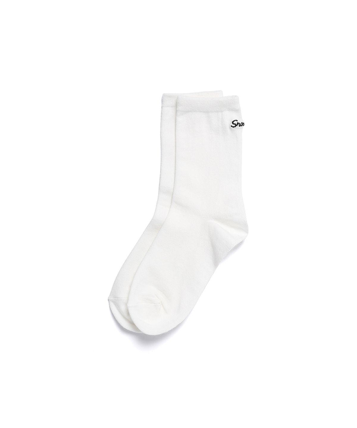 스노우피크 어패럴(SNOWPEAK APPAREL) 레터링 크루삭스 (S25ZWFSO84) Off White