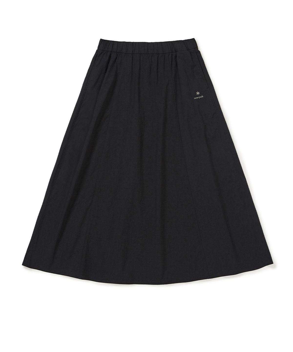 스노우피크 어패럴(SNOWPEAK APPAREL) 냉감 루트 플레어 롱스커트 (S25MWRSK61) Black