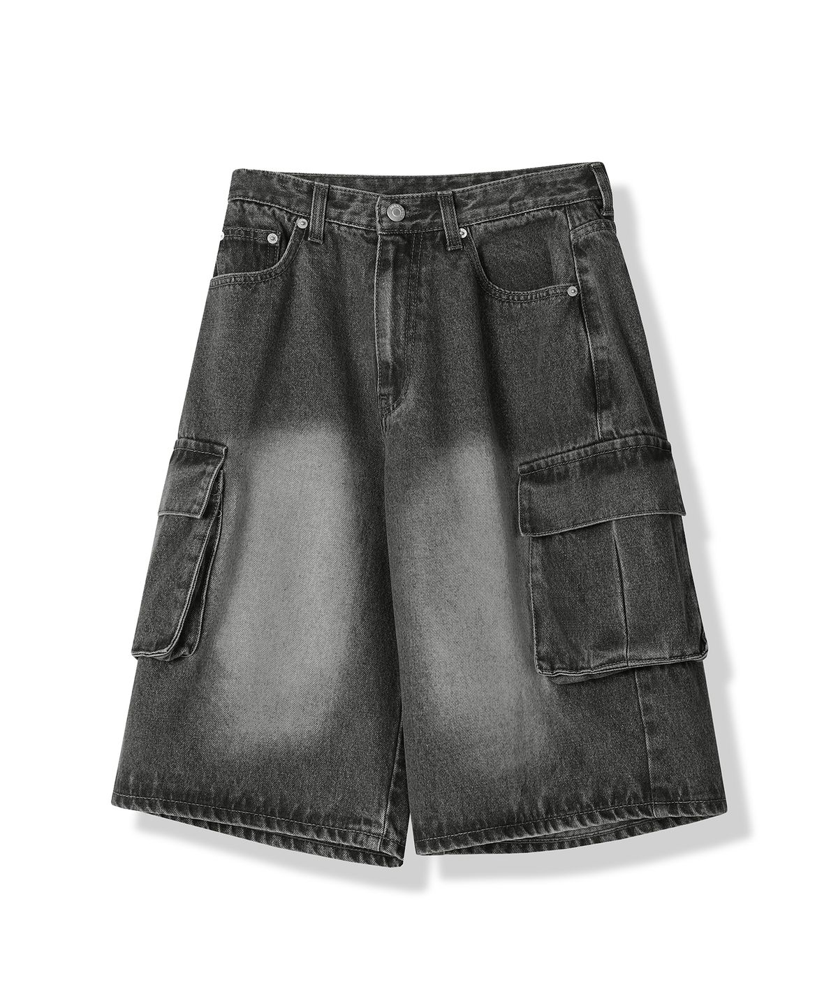 어반드레스(AVANDRESS) Wide Cargo Half Denim Pants - 3COL