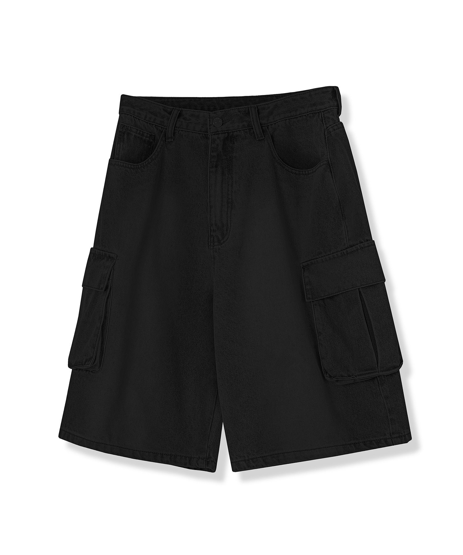 MUSINSA | AVANDRESS Wide Cargo Half Denim Pants CAMO