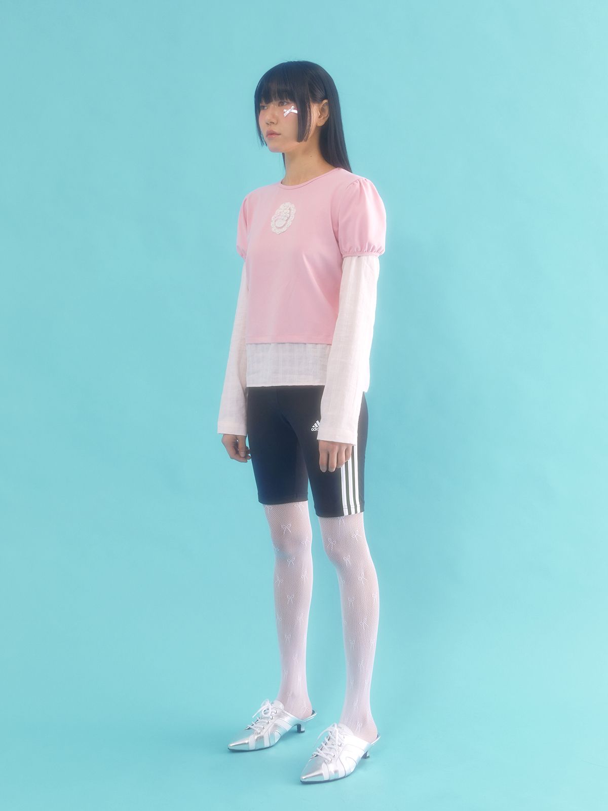 네프네프(NEFNEF) layered puff top_pink