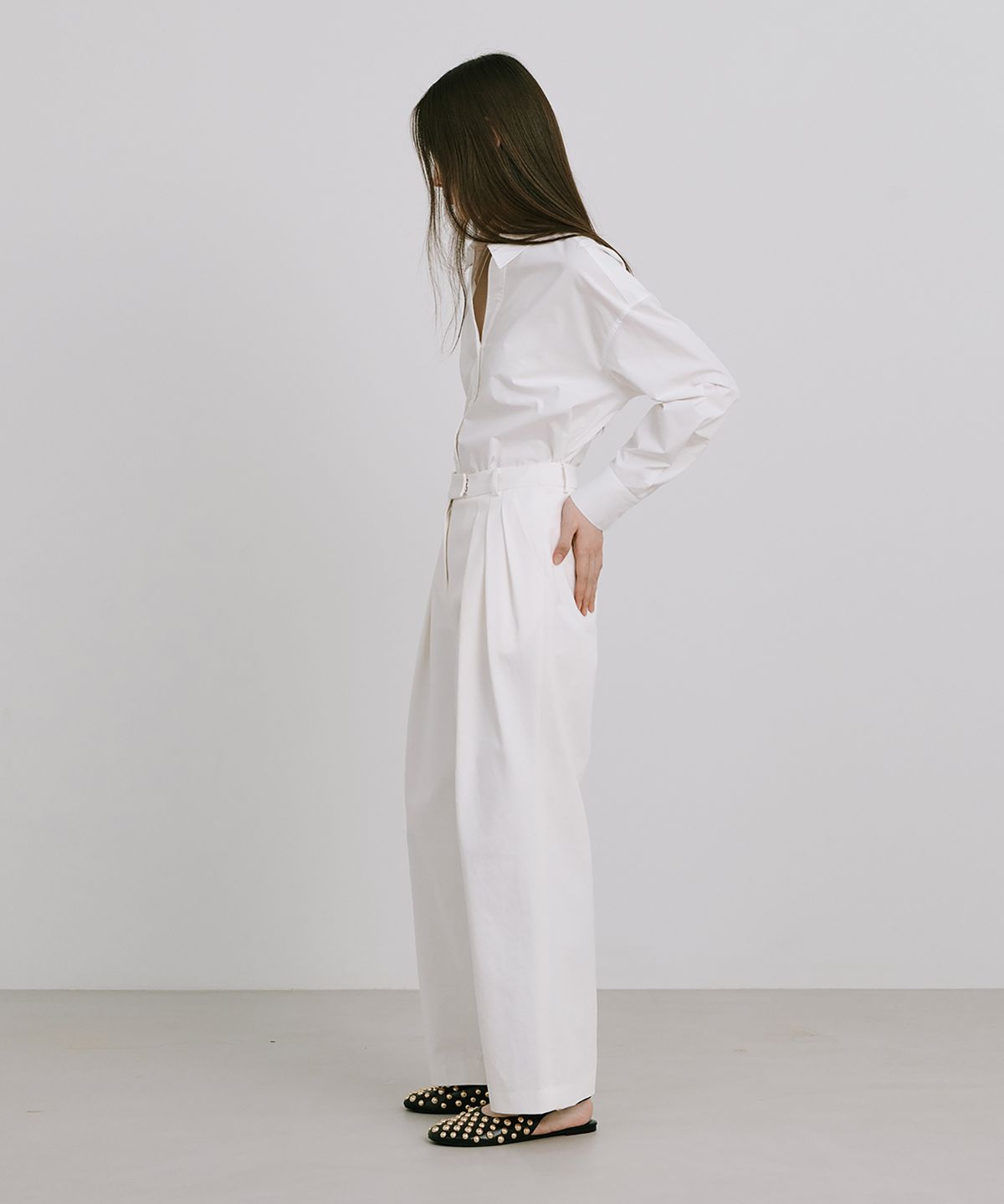 분더캄머(WNDERKAMMER) 25 Cotton Wide Pants_White(25코튼와이드팬츠_화이트)
