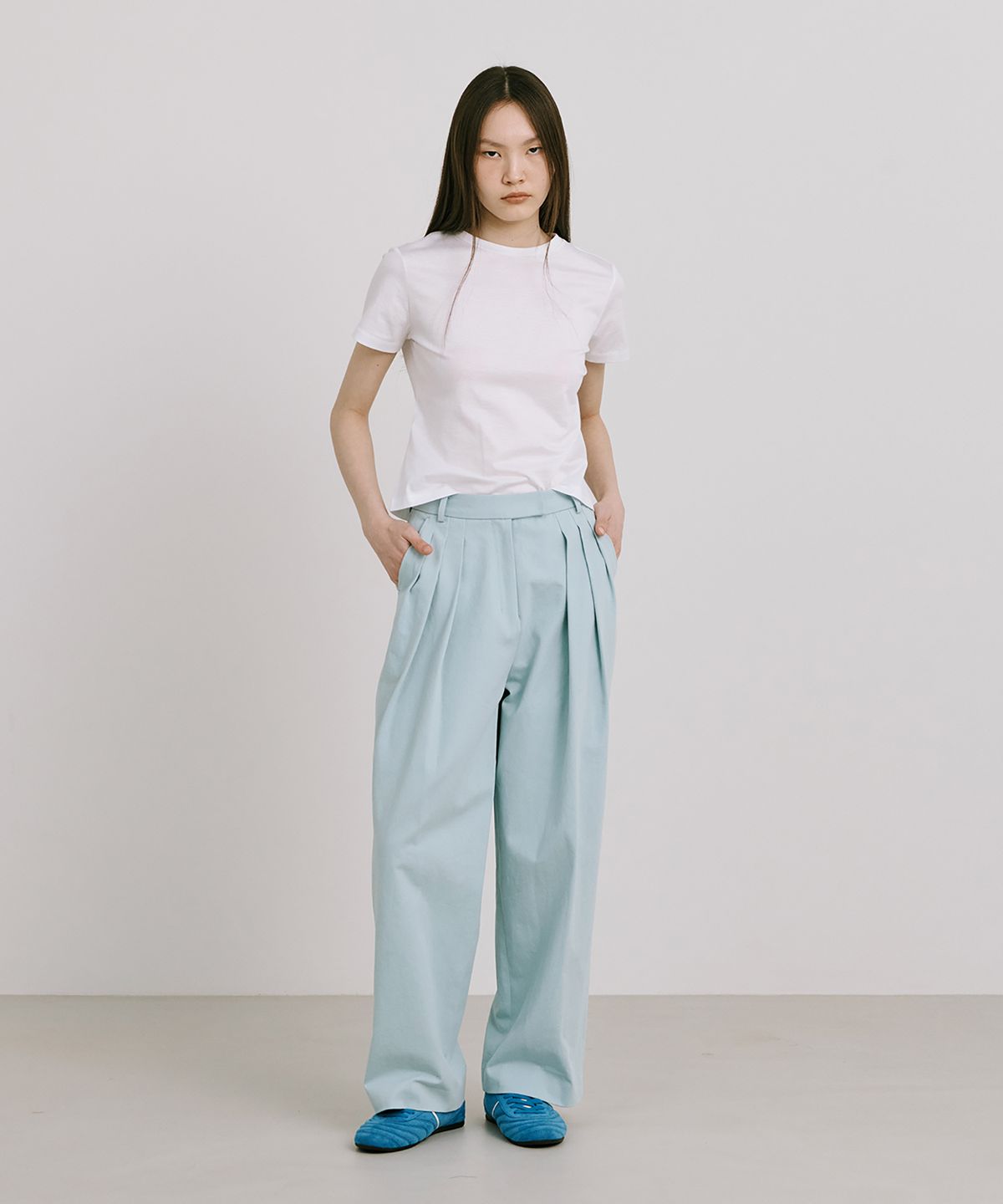 분더캄머(WNDERKAMMER) 25 Cotton Wide Pants_Mint(25코튼와이드팬츠_민트)