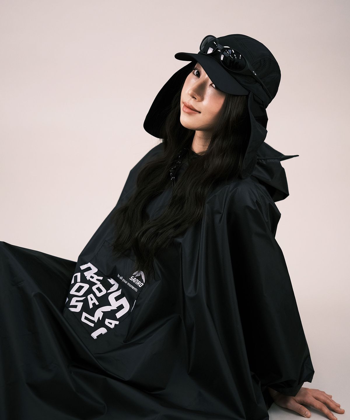 산로(SANRO) [UNISEX] 판초 우의 레인코트