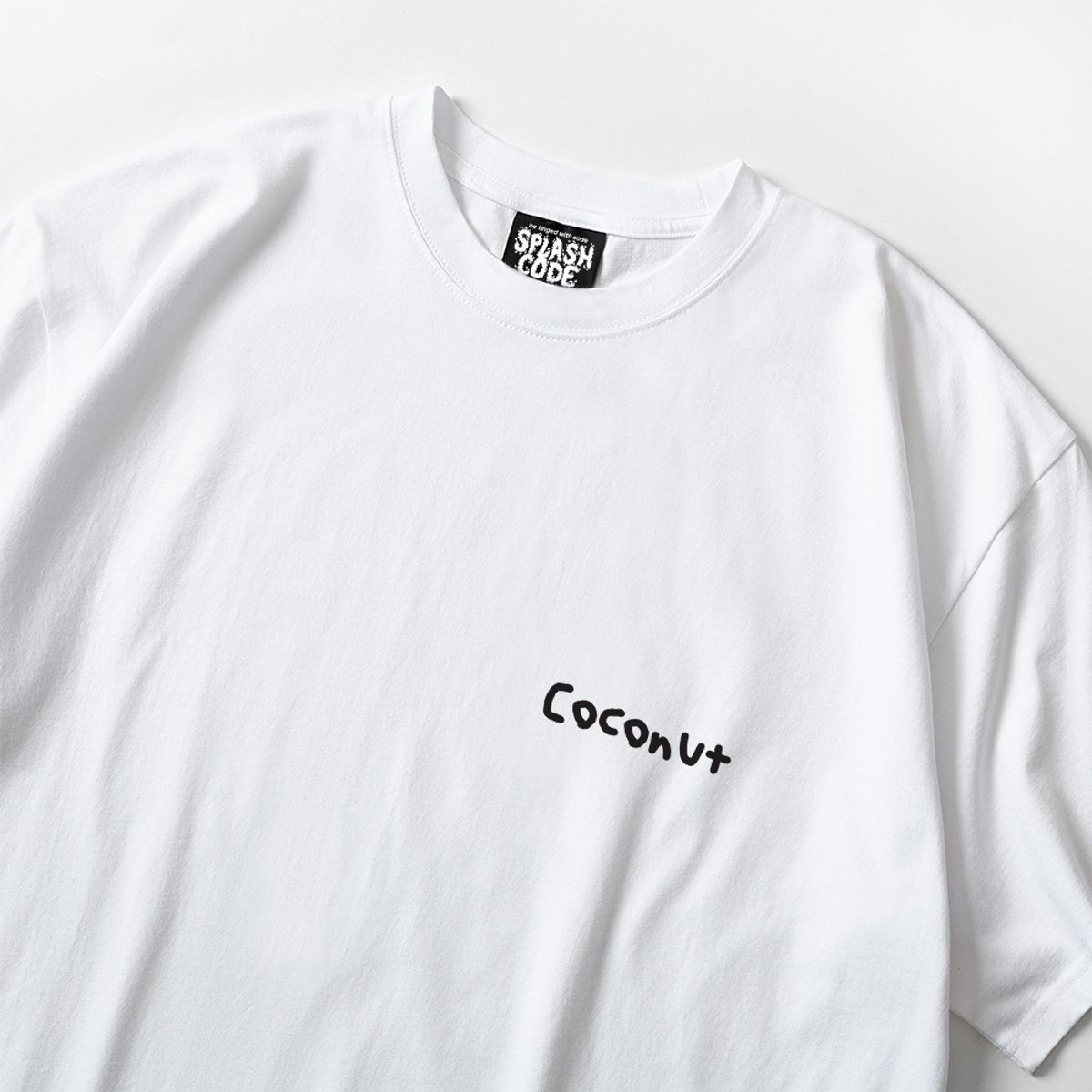 스플래시코드(SPLASHCODE) 반팔 티셔츠 화이트 - 코코넛(Coconut)