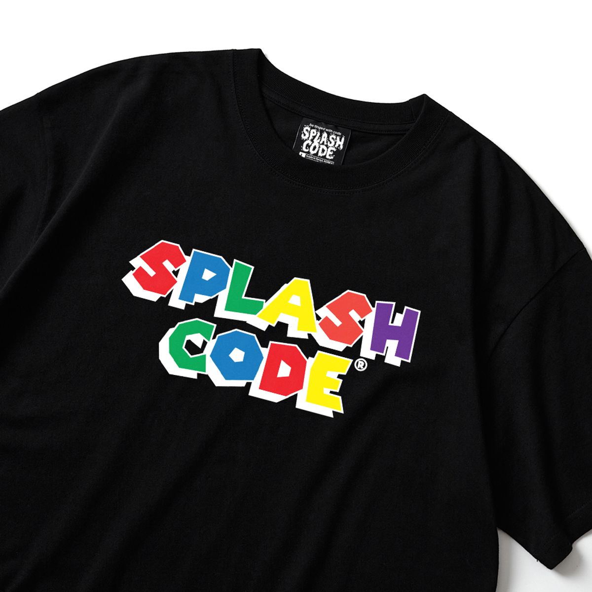 스플래시코드(SPLASHCODE) 반팔 티셔츠 블랙 - 스플래시코드 팝(Splashcode POP)