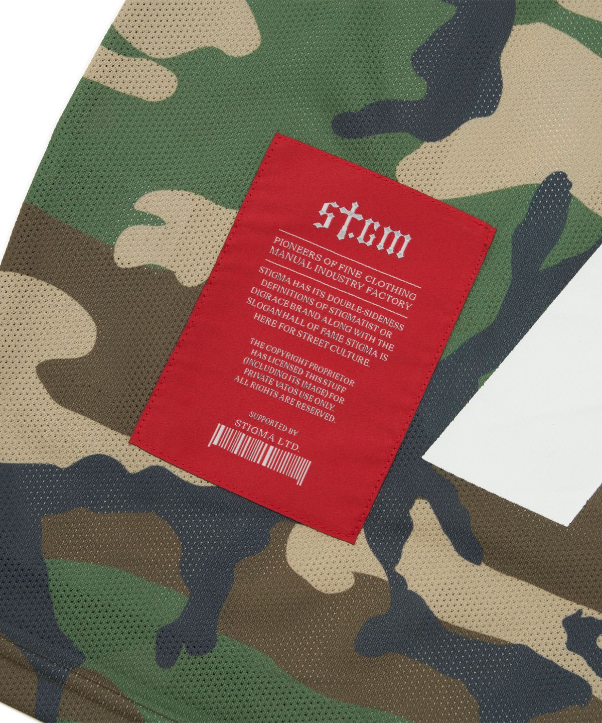 스티그마(STIGMA) Mesh Oversized T-shirts Camouflage