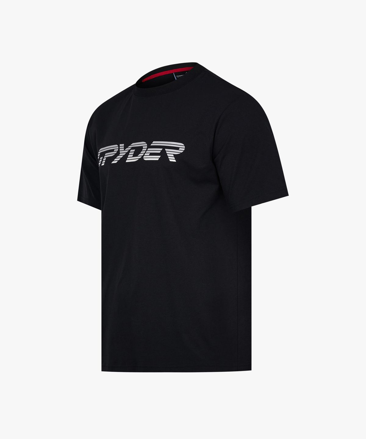 스파이더(SPYDER) 남성 듀오테크 레터 로고 반팔 티셔츠 SPKMCNRS310MBLK