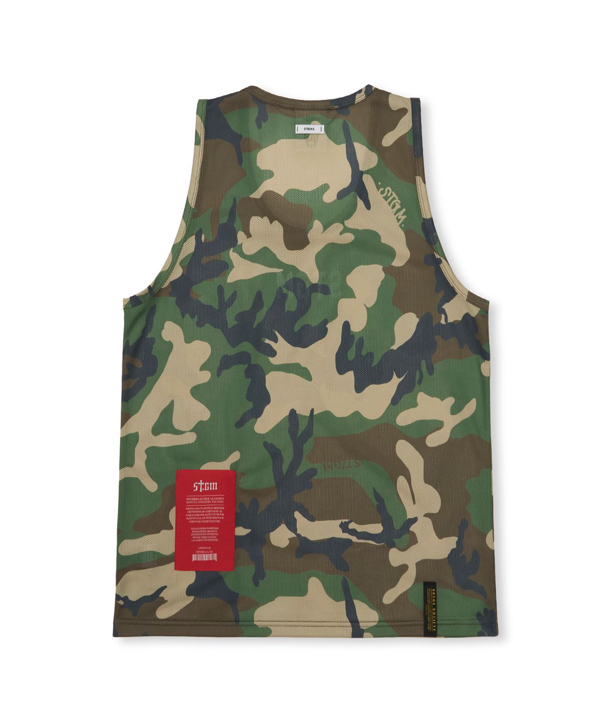 스티그마(STIGMA) Mesh Oversized Sleeveless Camouflage