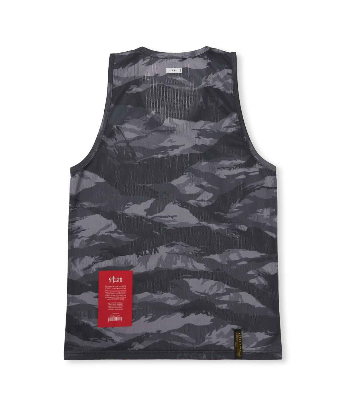 스티그마(STIGMA) Mesh Oversized Sleeveless Tiger Camouflage