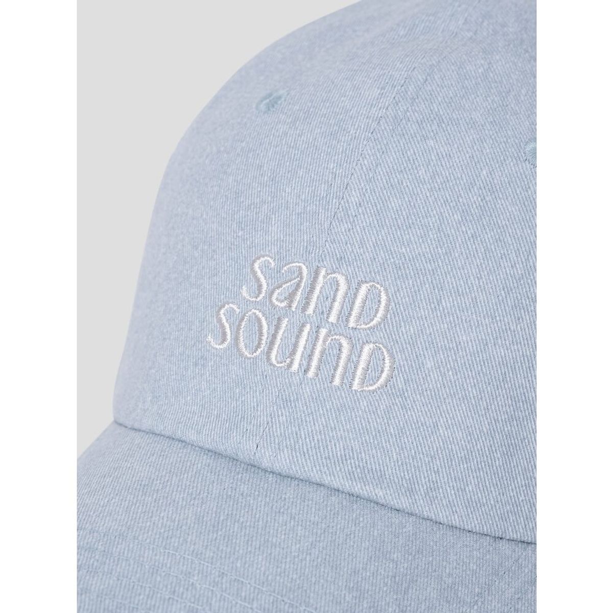 샌드 사운드(SAND SOUND) (UNISEX) 스몰 로고 캡 모자  라이트 블루