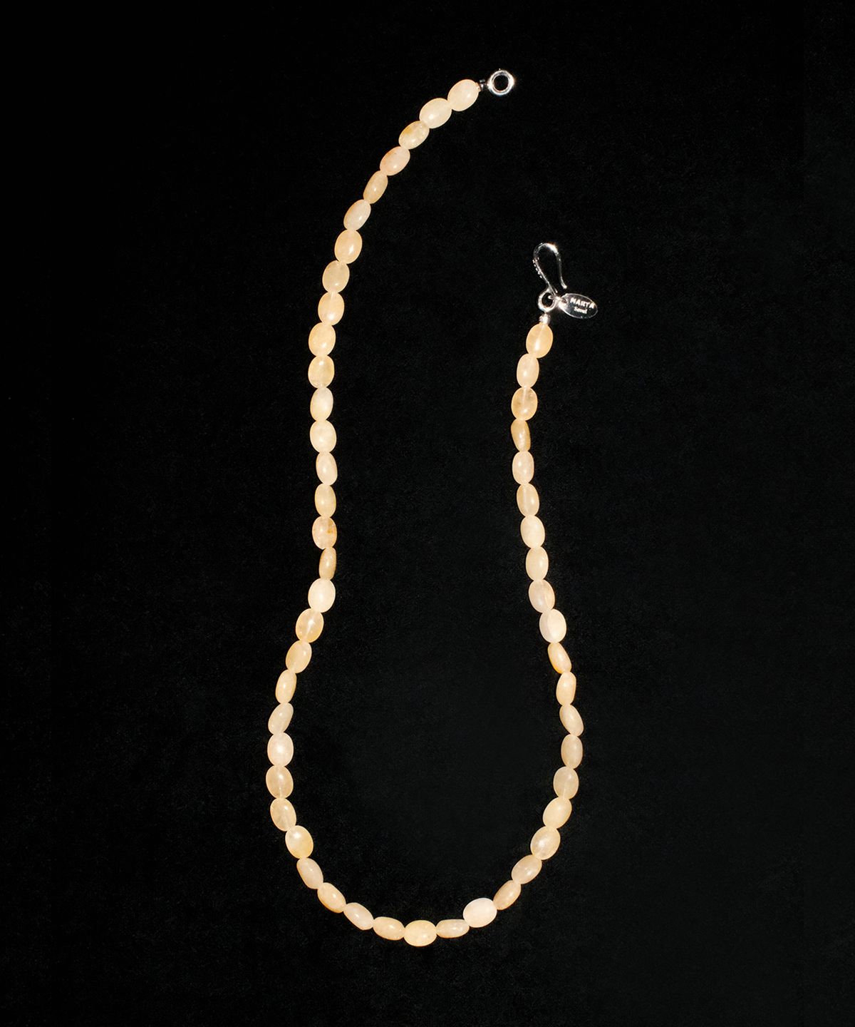 마르타(MARTA) 925 silver. Pebble necklace_Lemon