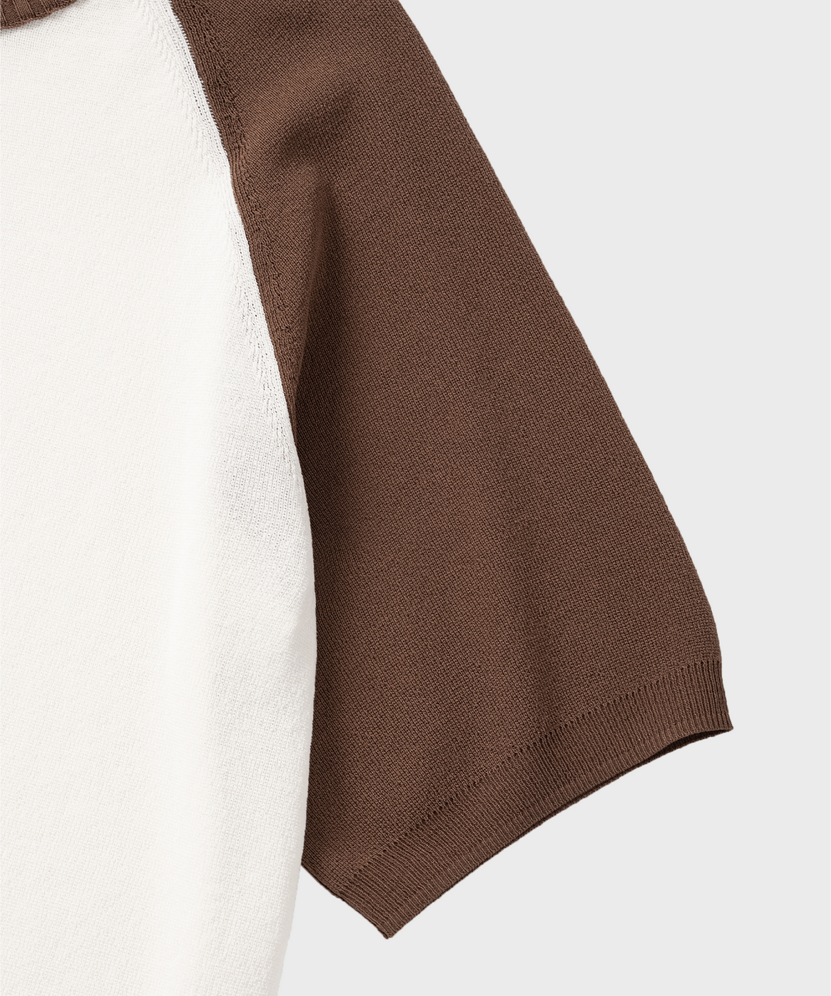 넌블랭크(NONBLANK) 래글런 HS 니트_IVORY/BROWN