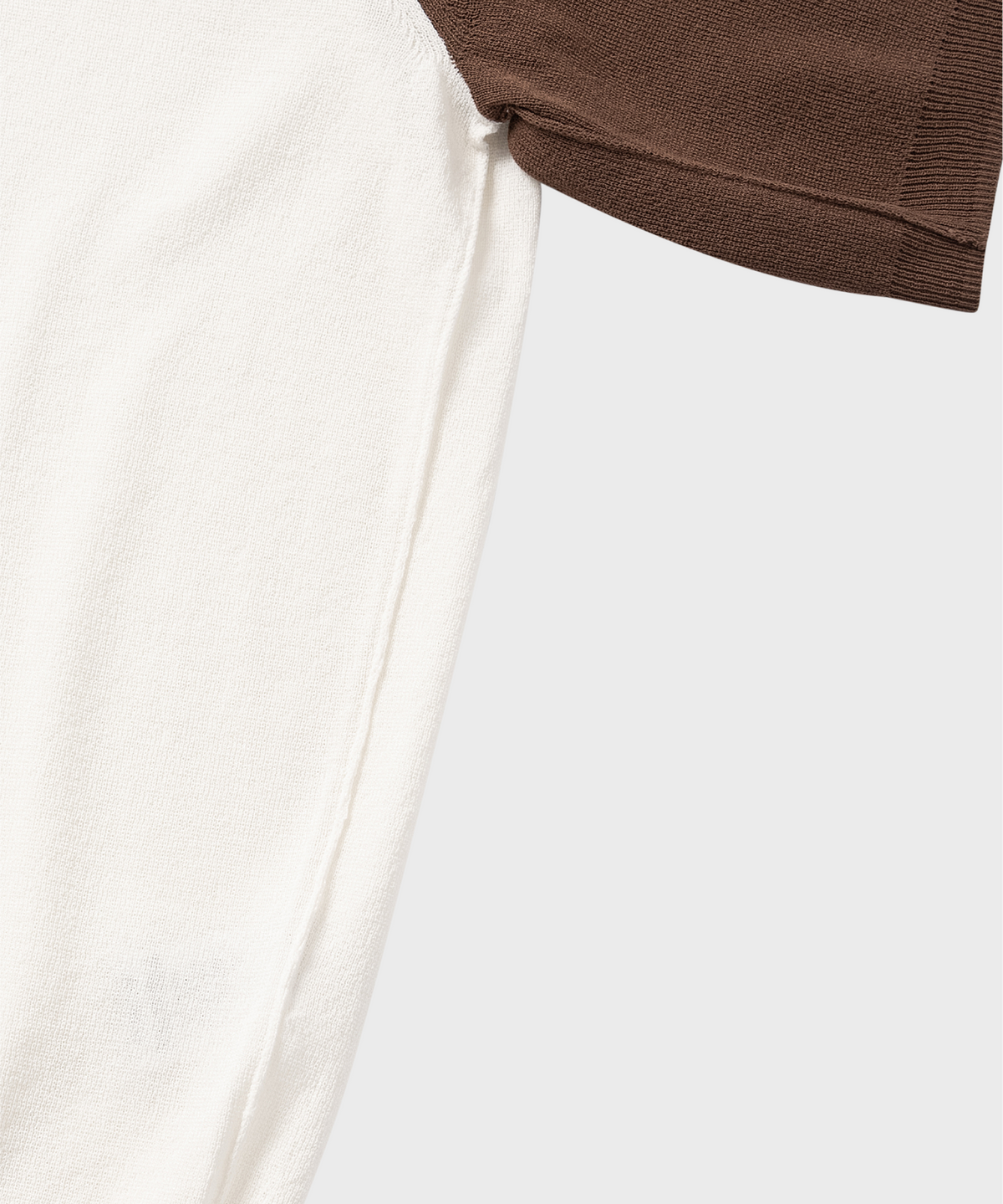 넌블랭크(NONBLANK) 래글런 HS 니트_IVORY/BROWN