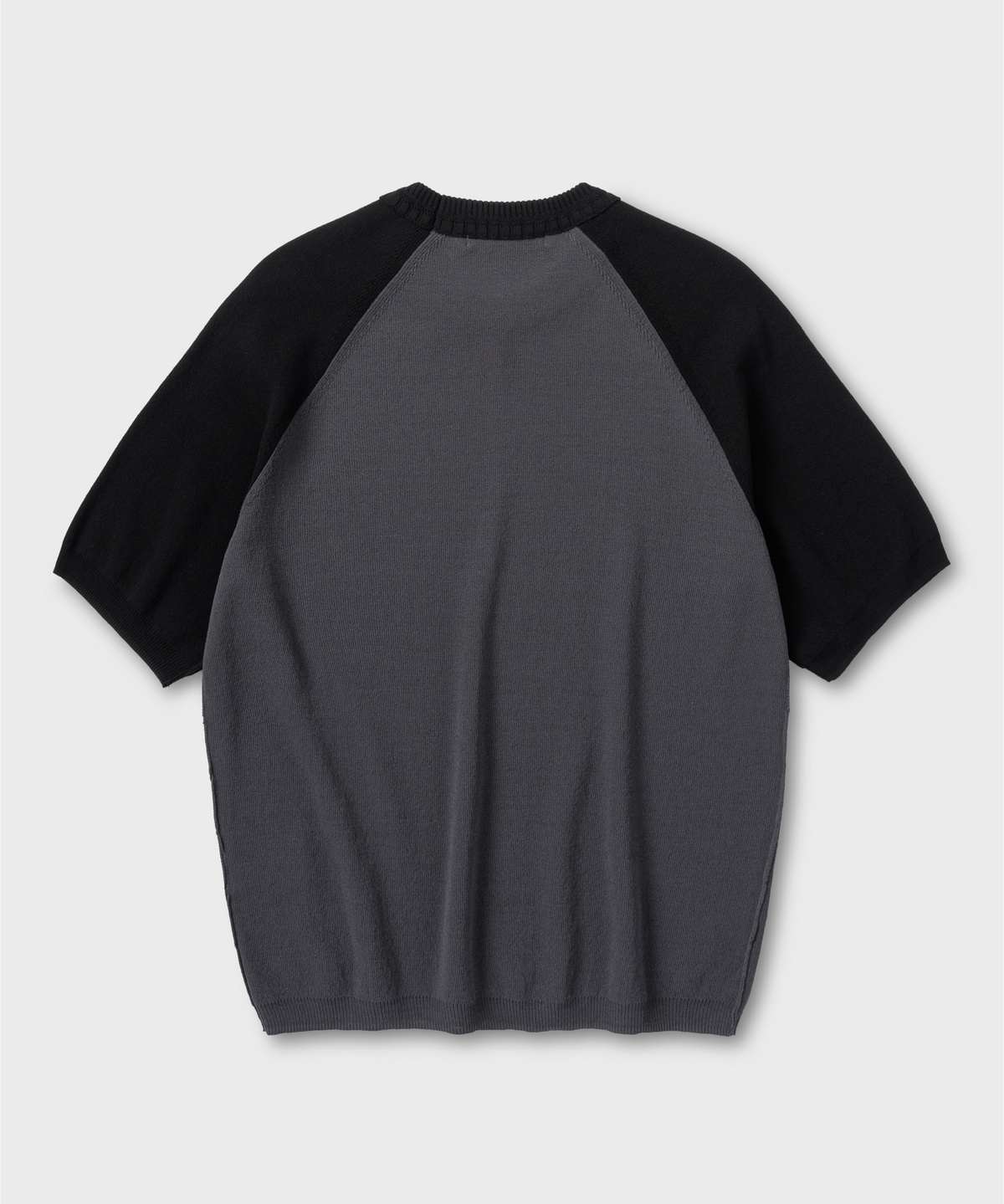 넌블랭크(NONBLANK) 래글런 HS 니트_DARK GREY/BLACK
