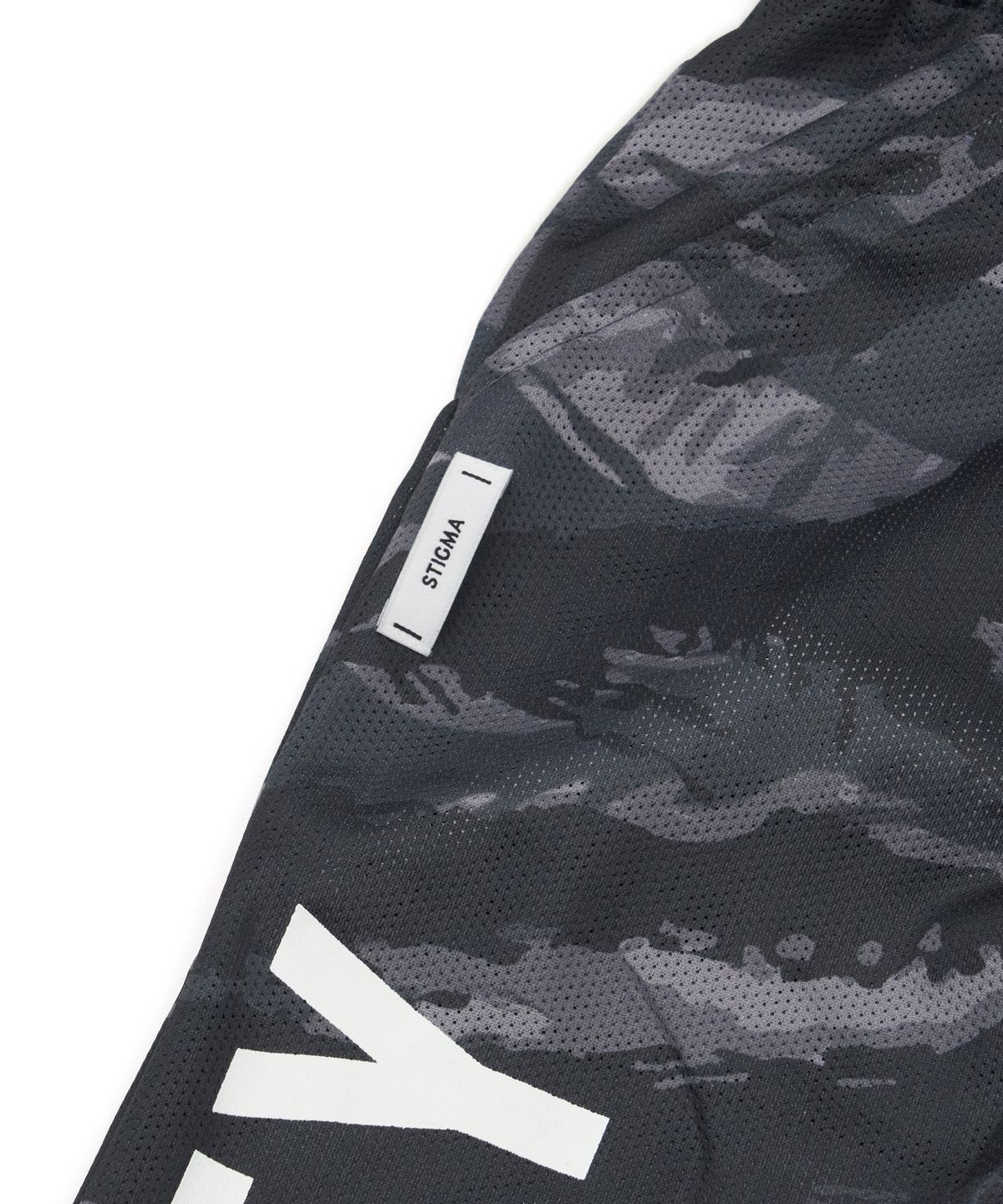 스티그마(STIGMA) Mesh Wide Jogger Pants Tiger Camouflage