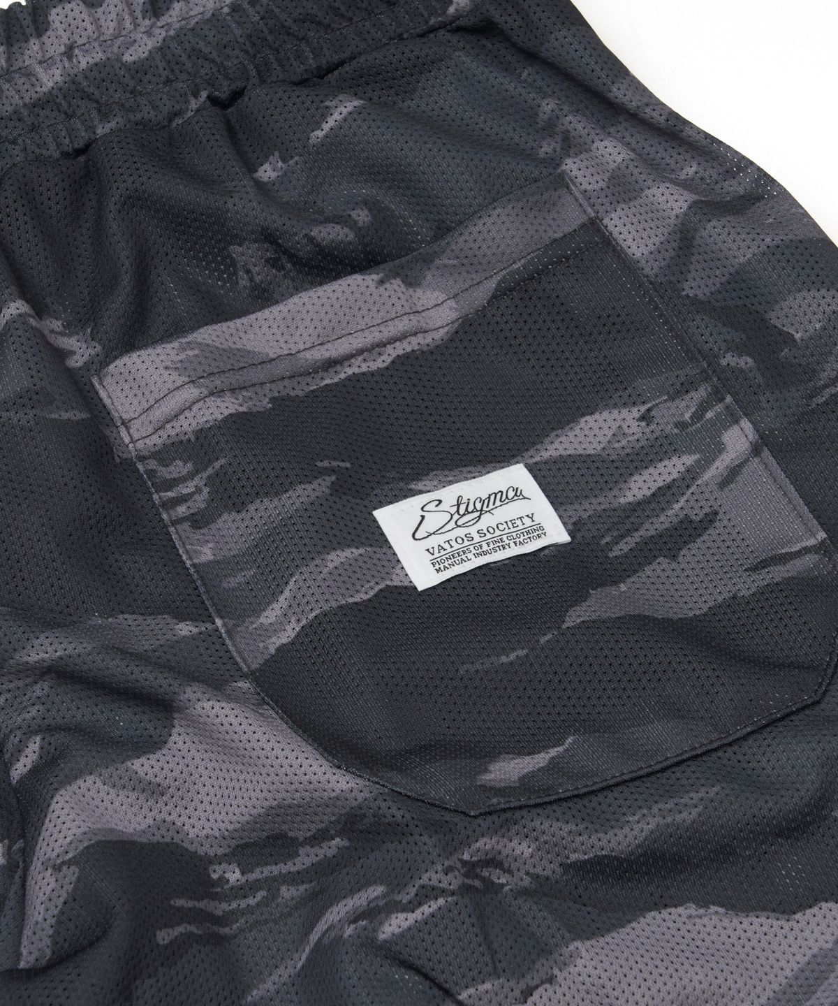 스티그마(STIGMA) Mesh Wide Jogger Pants Tiger Camouflage
