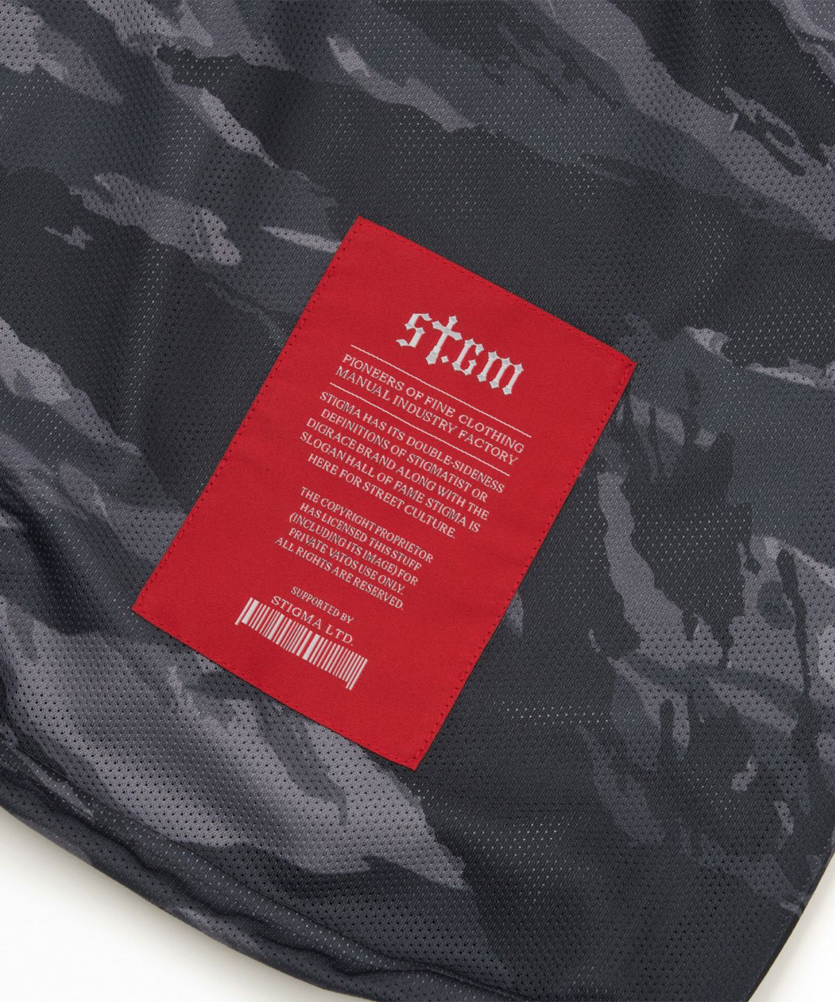 스티그마(STIGMA) Mesh Wide Jogger Pants Tiger Camouflage