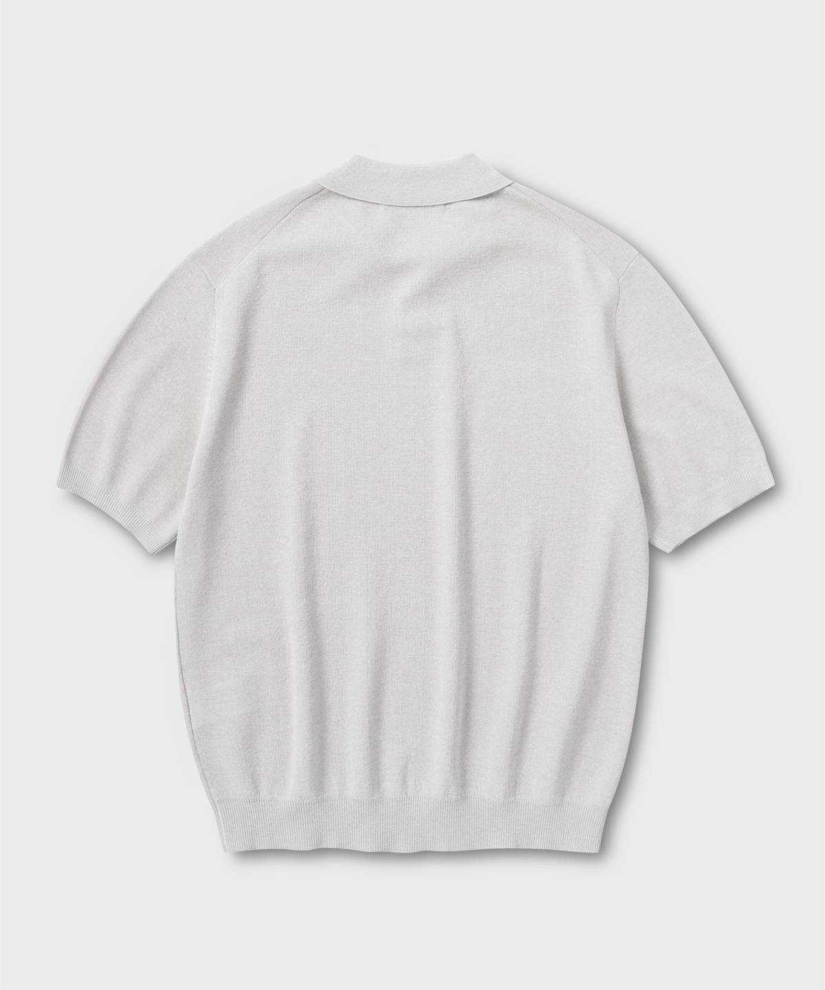 넌블랭크(NONBLANK) 린넨 쿨터치 칼라 니트_LIGHT GREY
