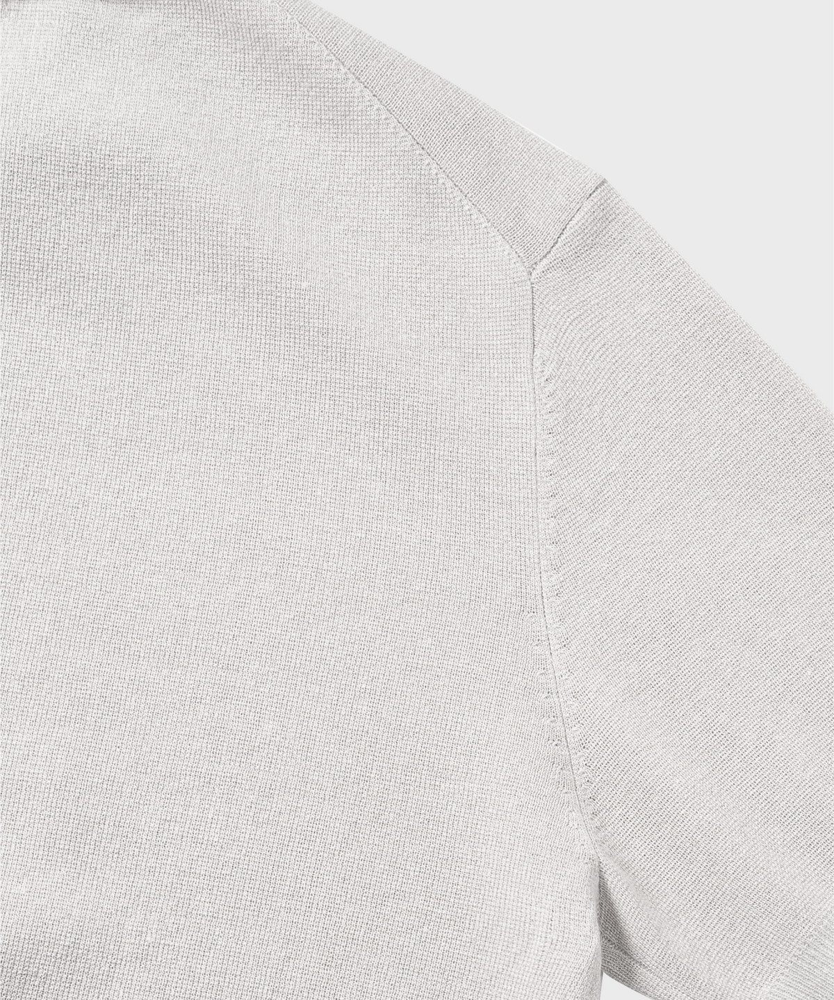넌블랭크(NONBLANK) 린넨 쿨터치 칼라 니트_LIGHT GREY