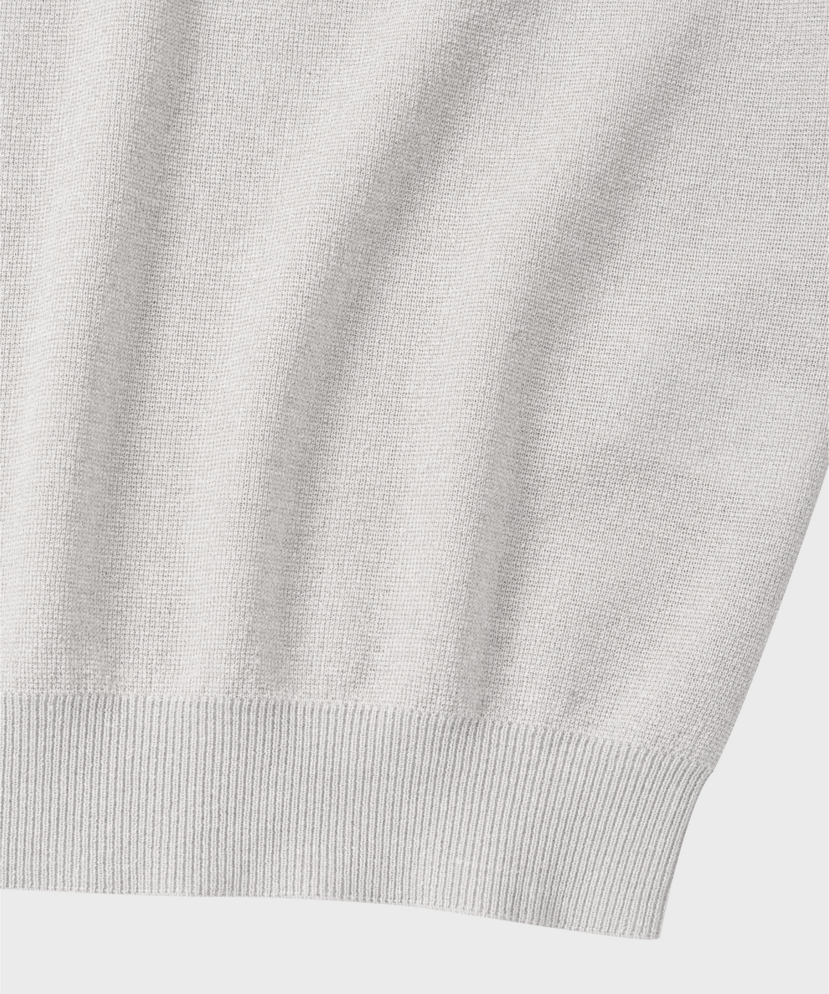 넌블랭크(NONBLANK) 린넨 쿨터치 칼라 니트_LIGHT GREY