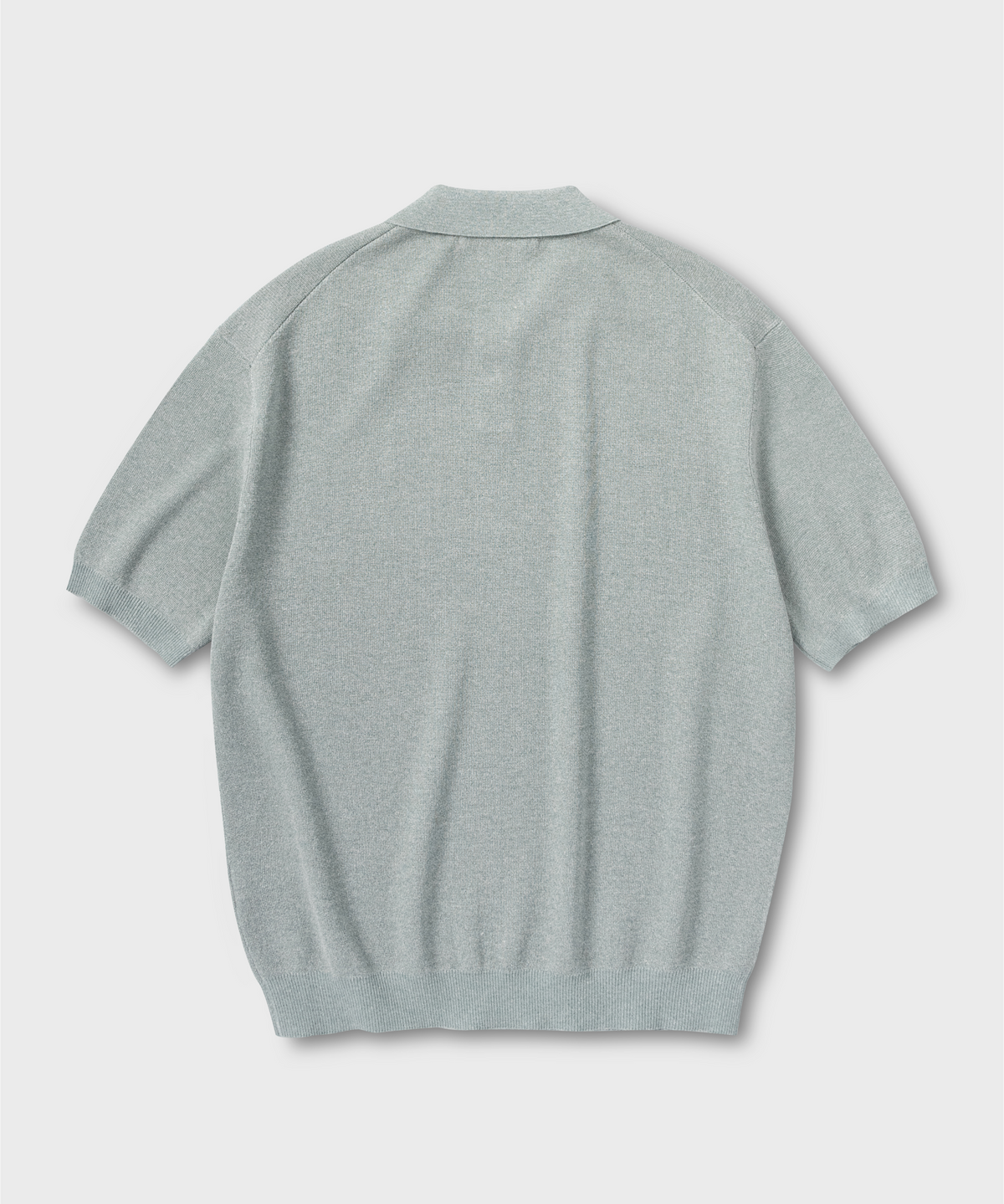 넌블랭크(NONBLANK) 린넨 쿨터치 칼라 니트_LIGHT GREEN