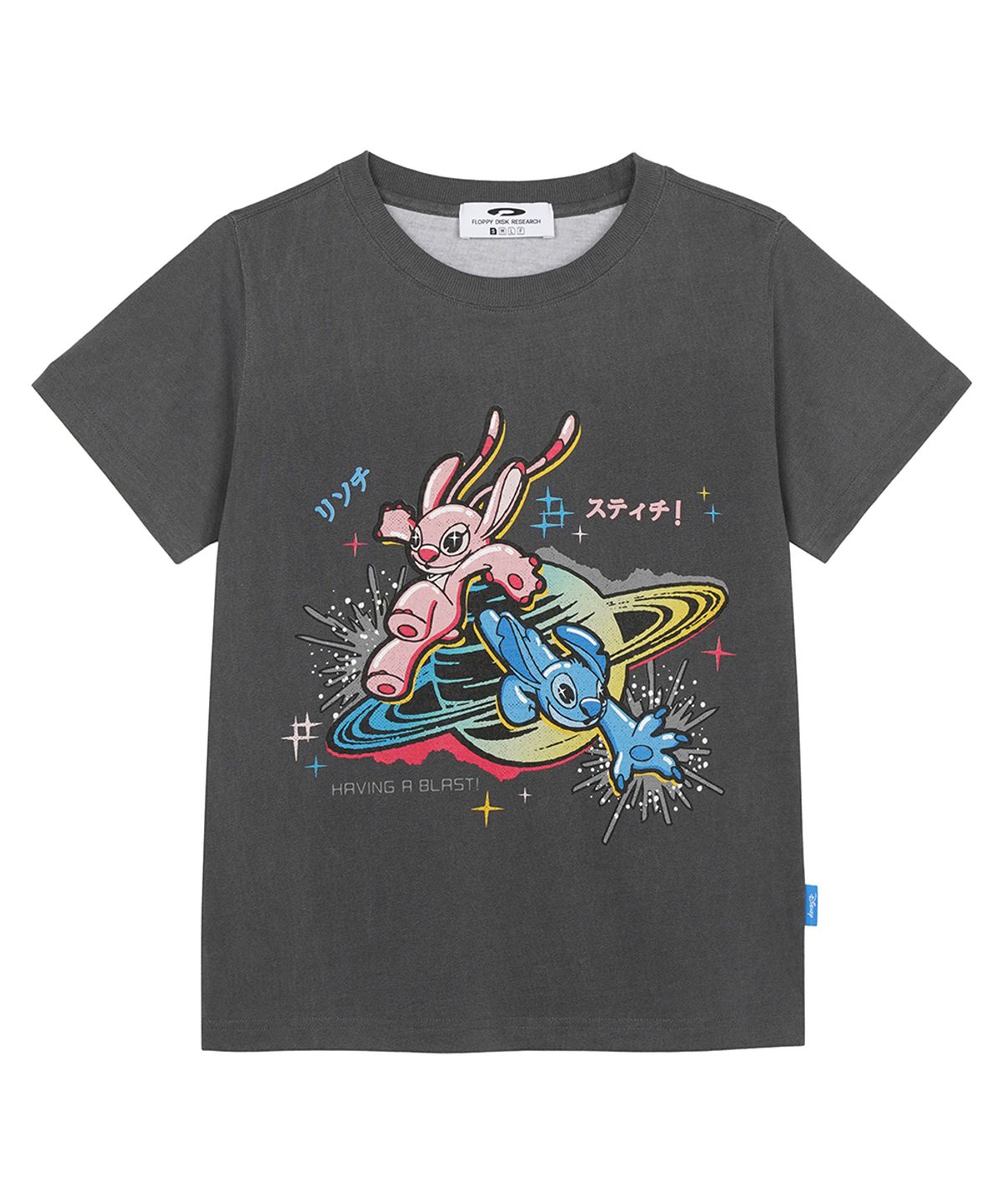 에프디알(FDR) Stitch_Planet Overfit Short Sleeve  Vintage Charcoal